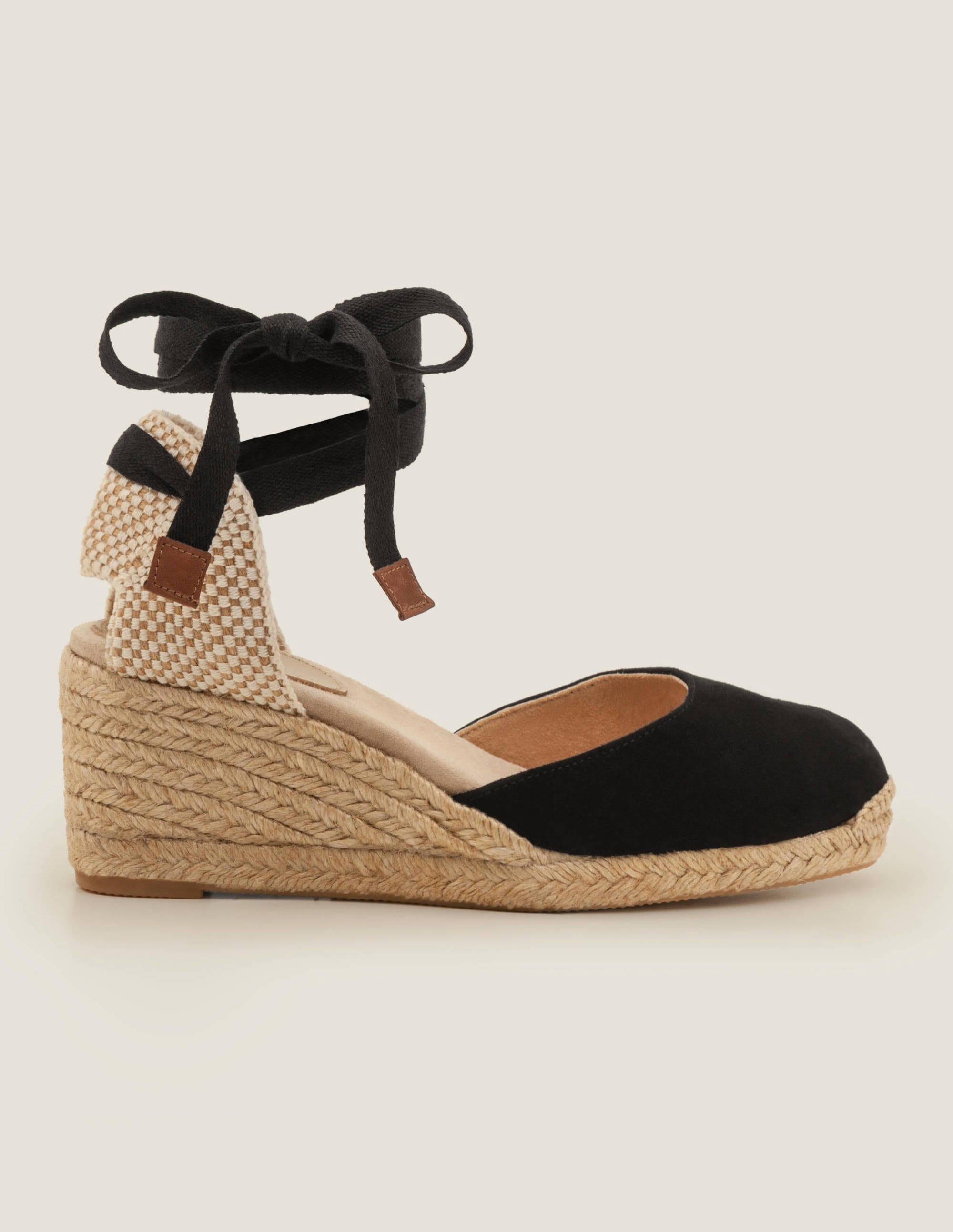 Cassie Espadrille Wedges Black Boden EU