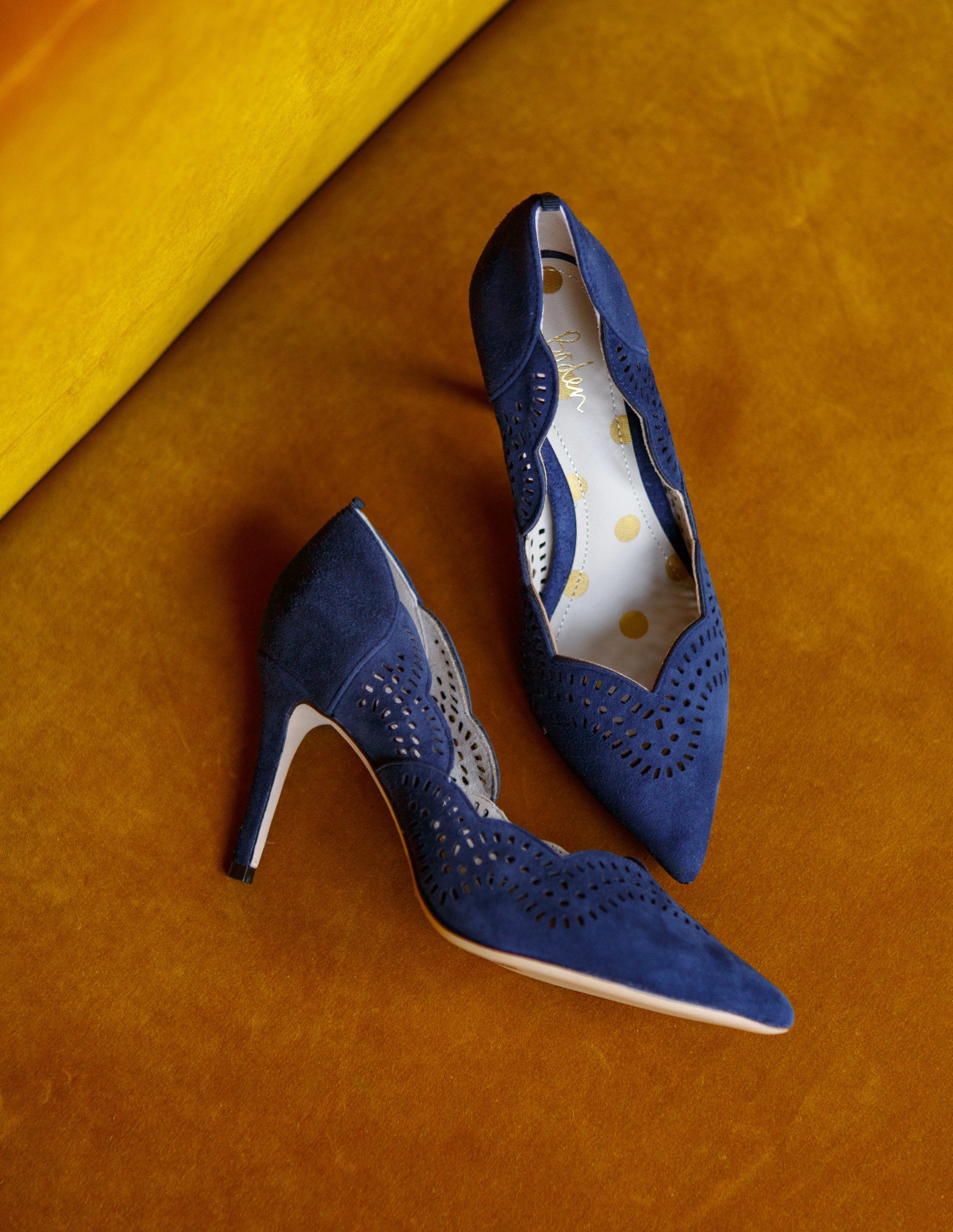 comfy navy heels