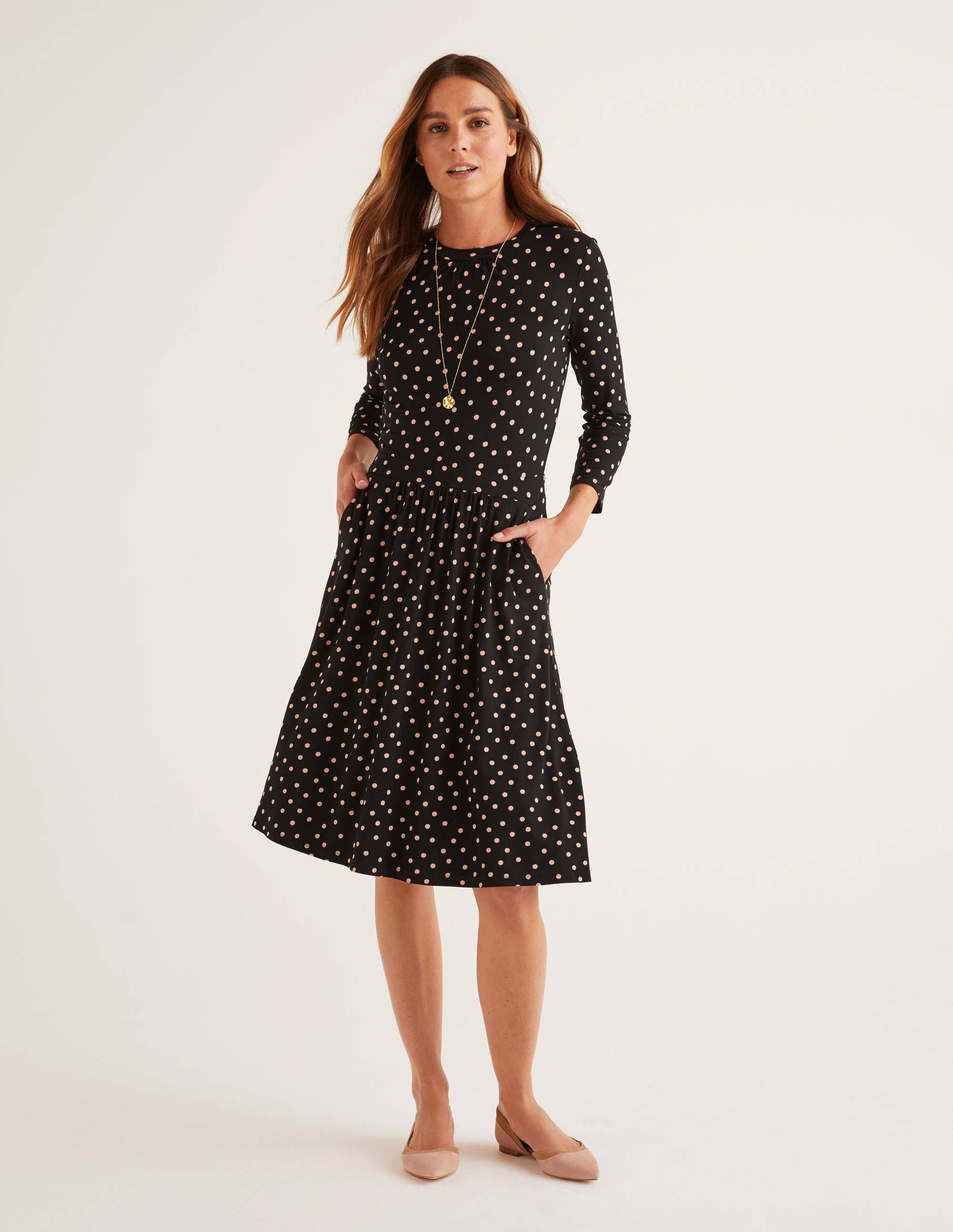 boden polka dot dress