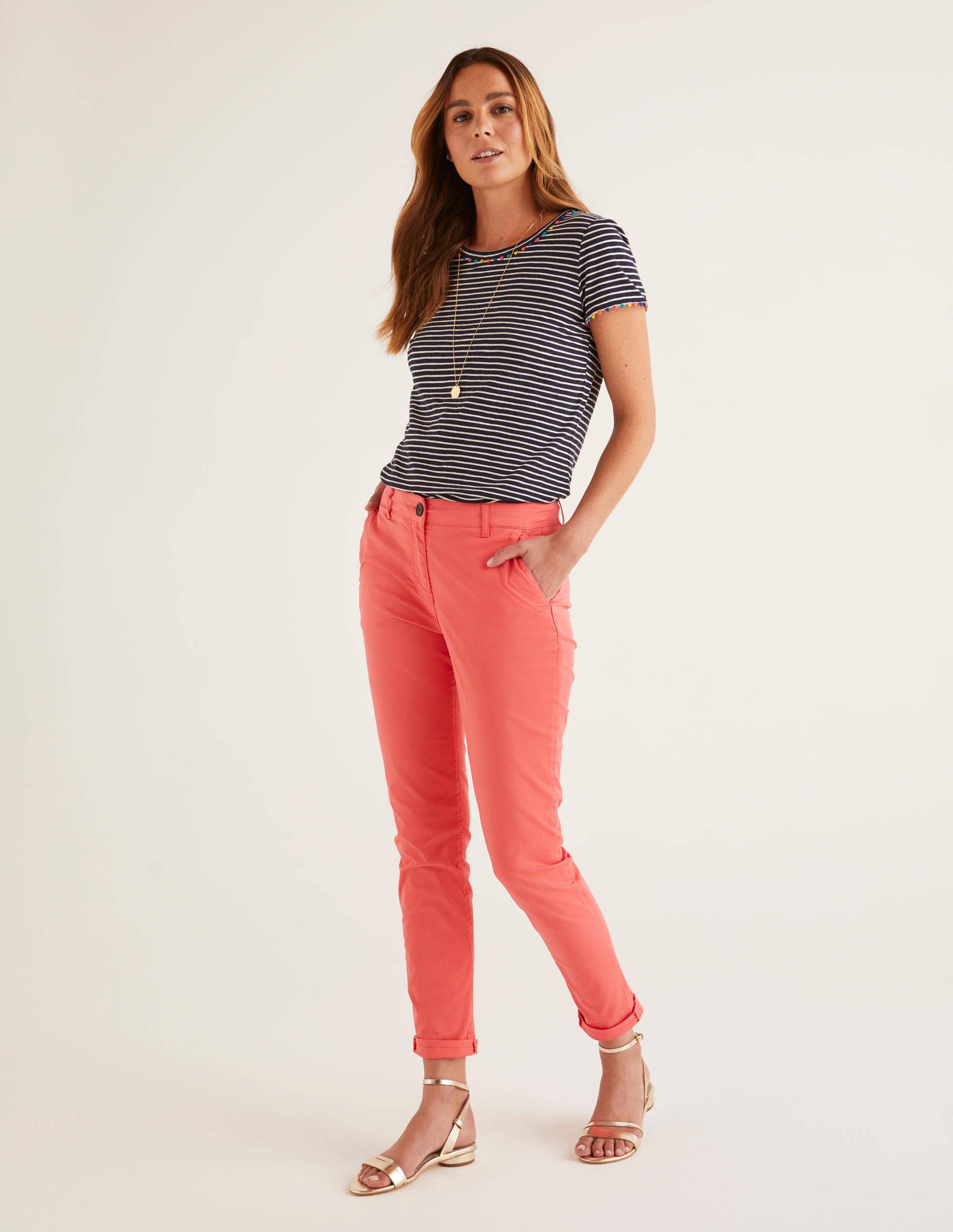 Pantalon chino Daisy COR Femme Boden, Pink