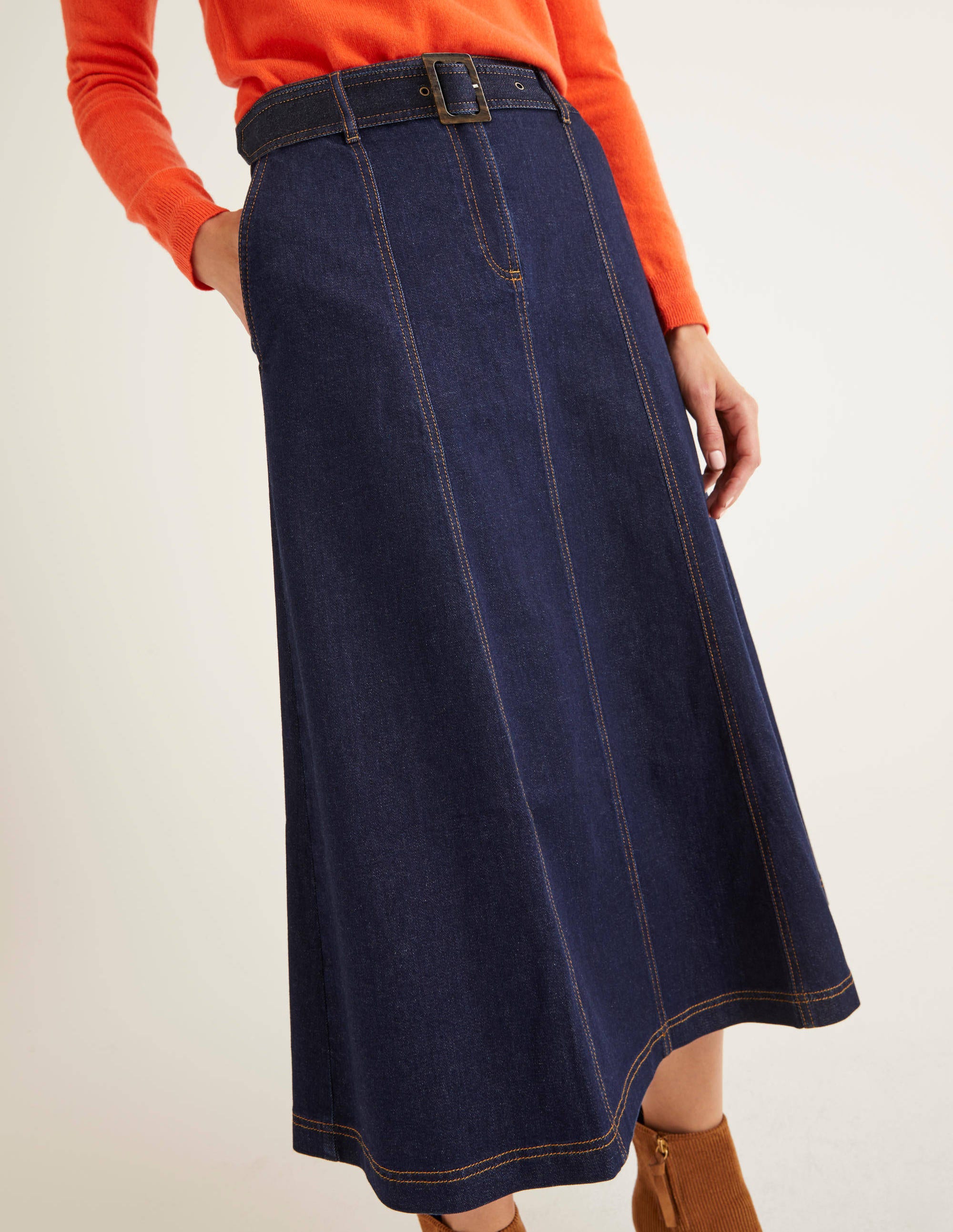 denim skirt boden