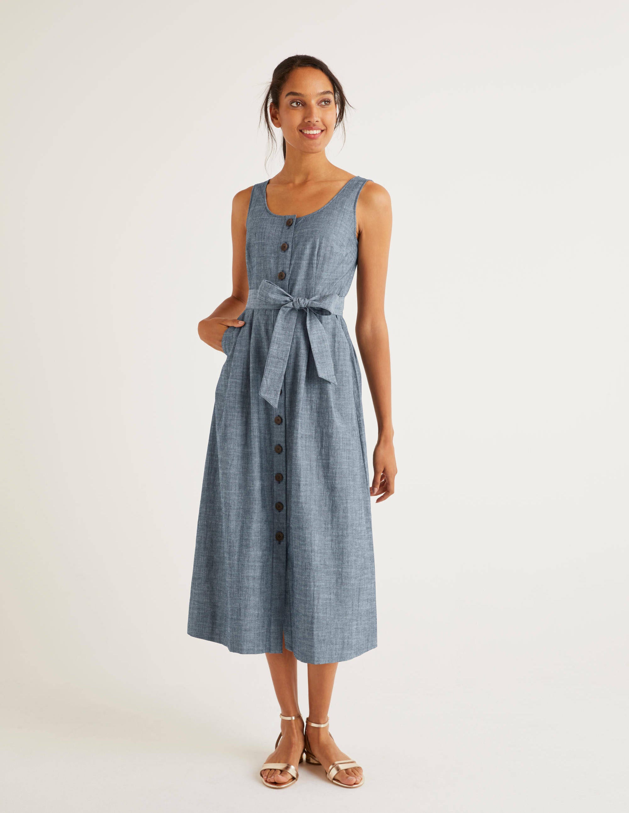 boden chambray dress