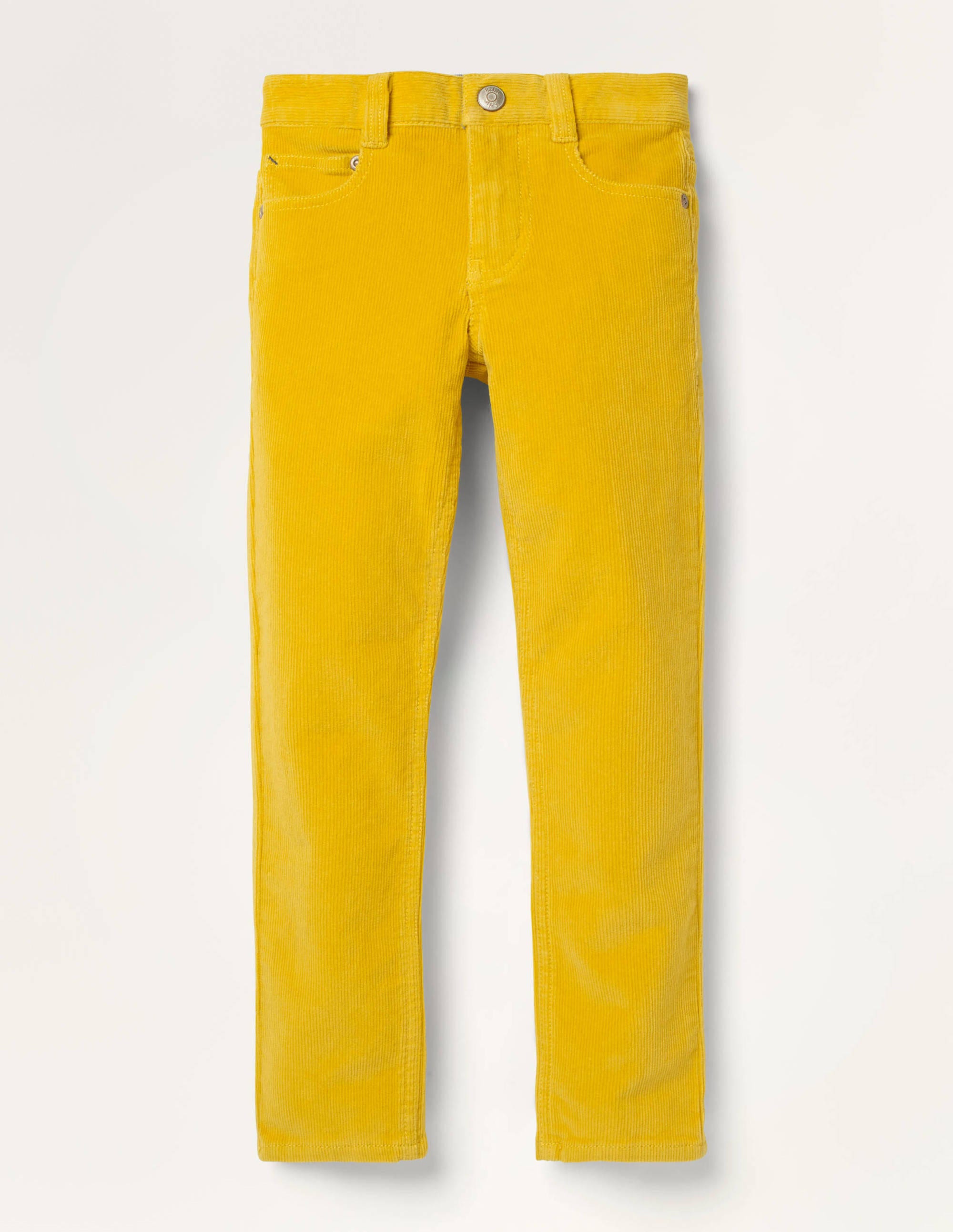 Slim Cord Stretch Jeans Yellow Boden UK