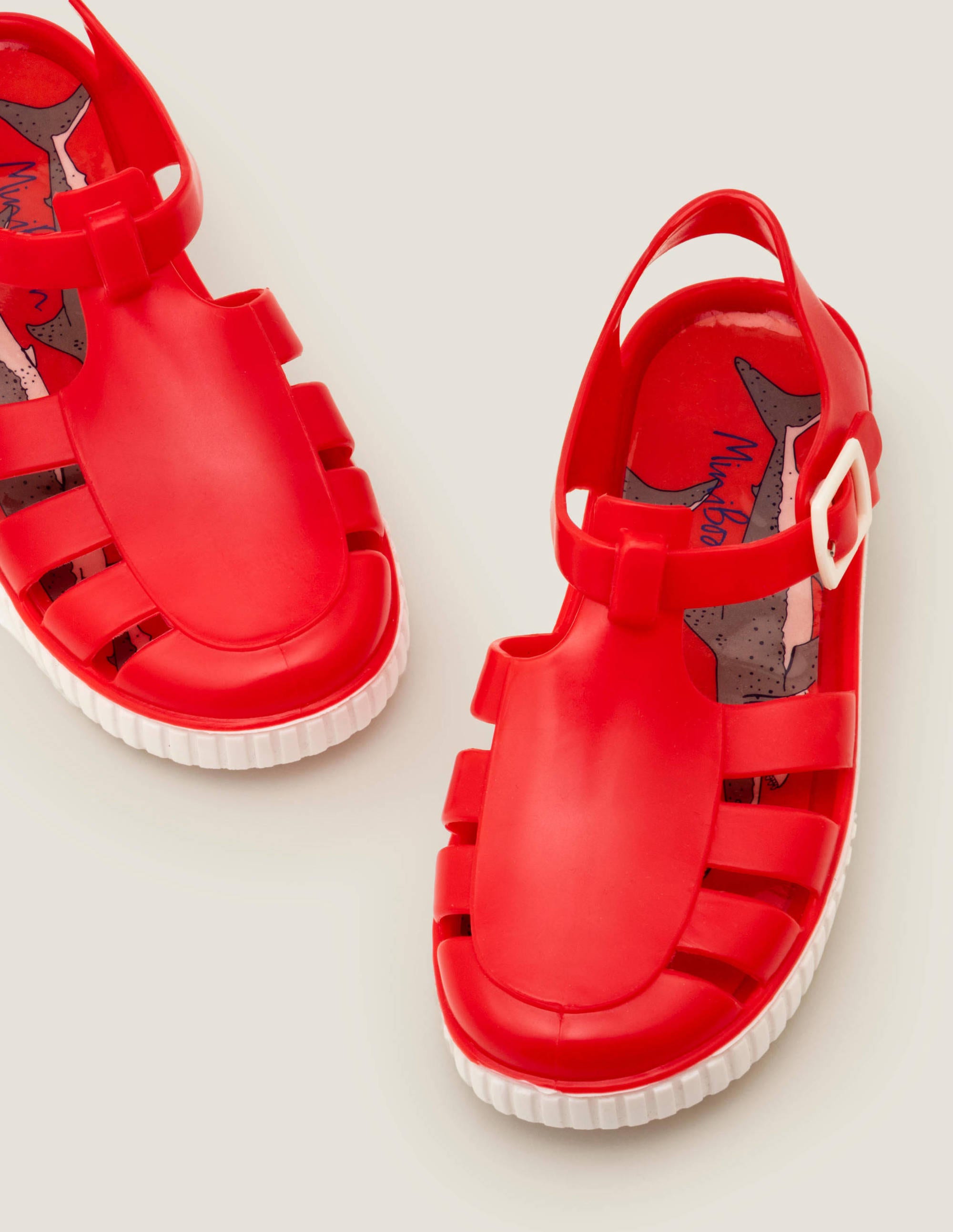 boden red sandals