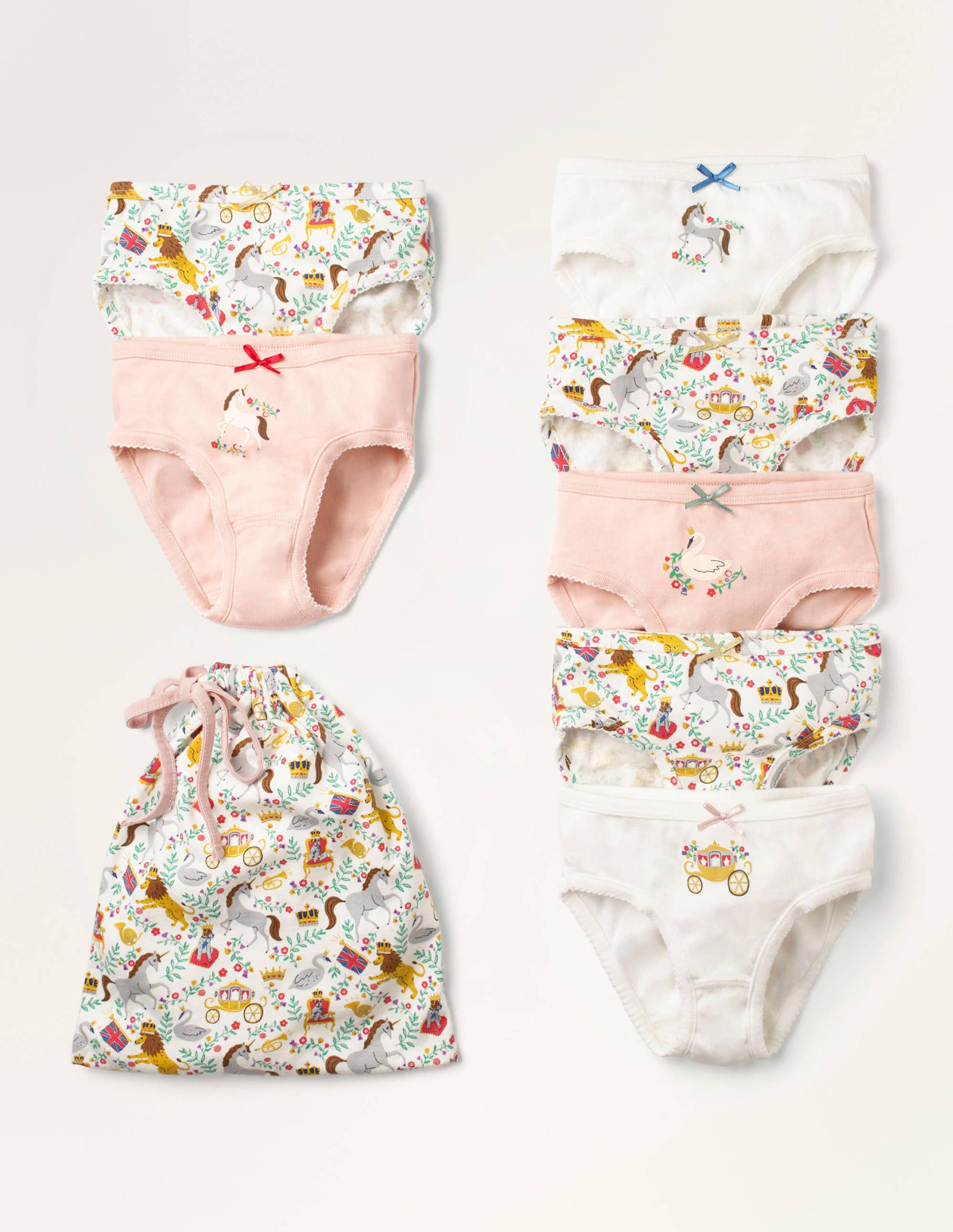 7 culottes MUL Fille Boden, Multi
