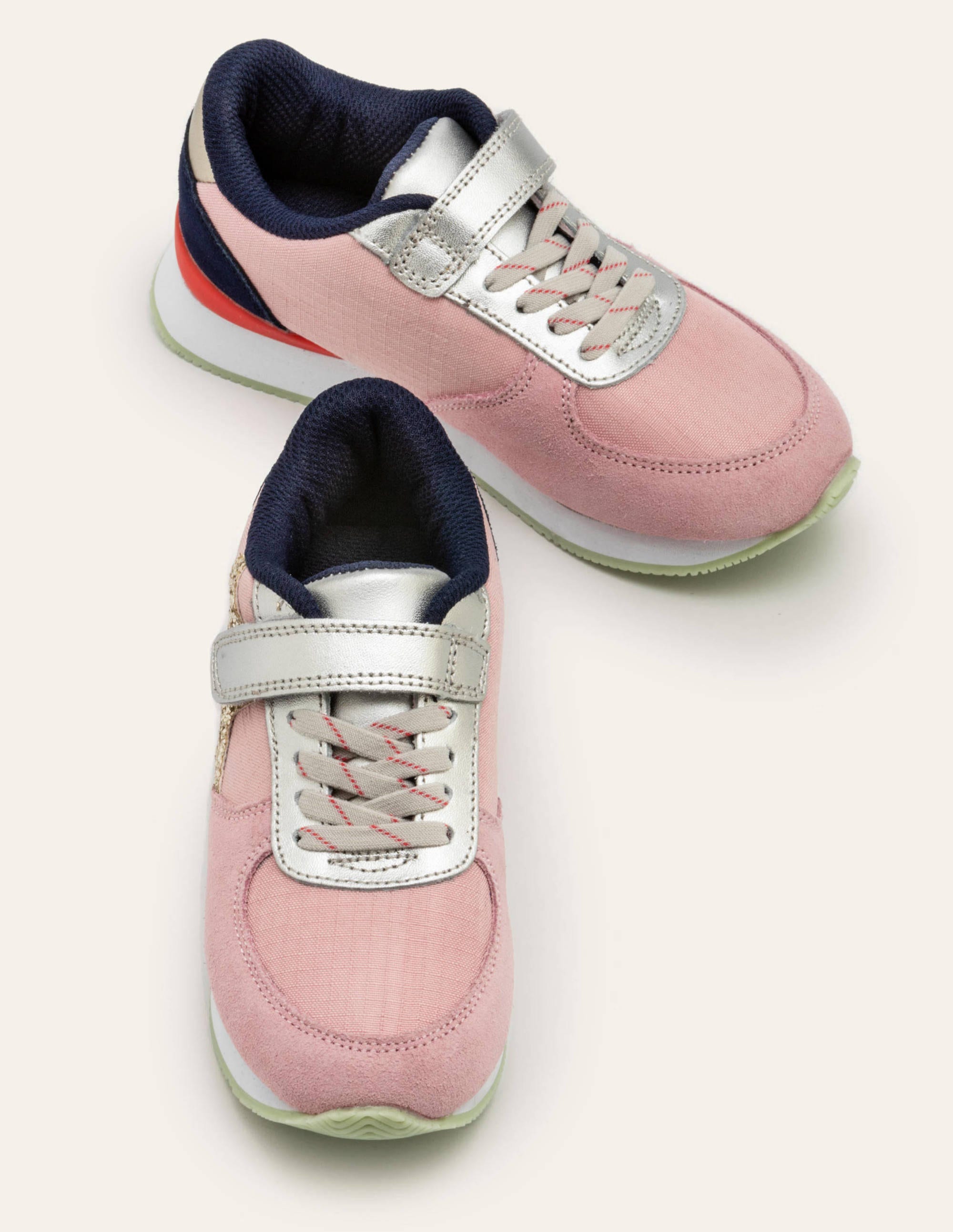 Suede Trainers - Formica Pink Multi 