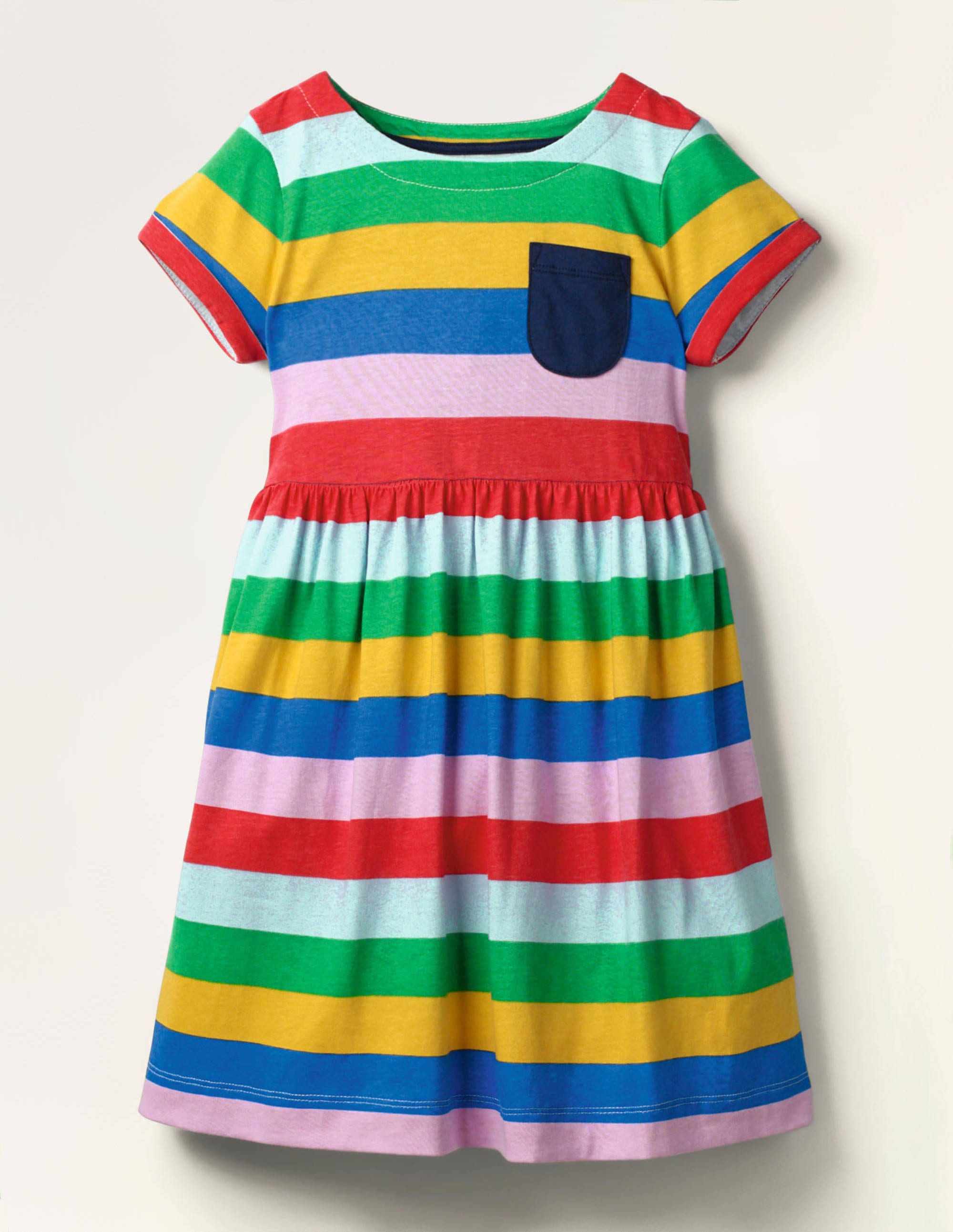 rainbow jersey dress