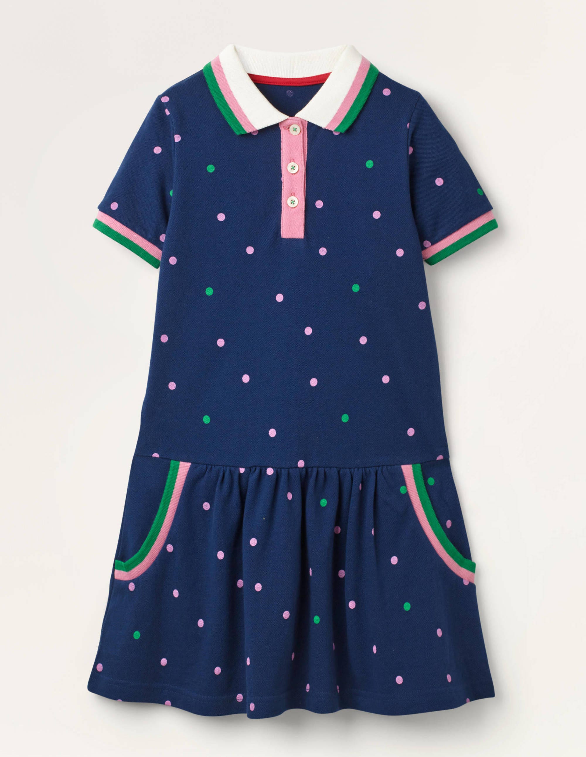 blue spotty dress