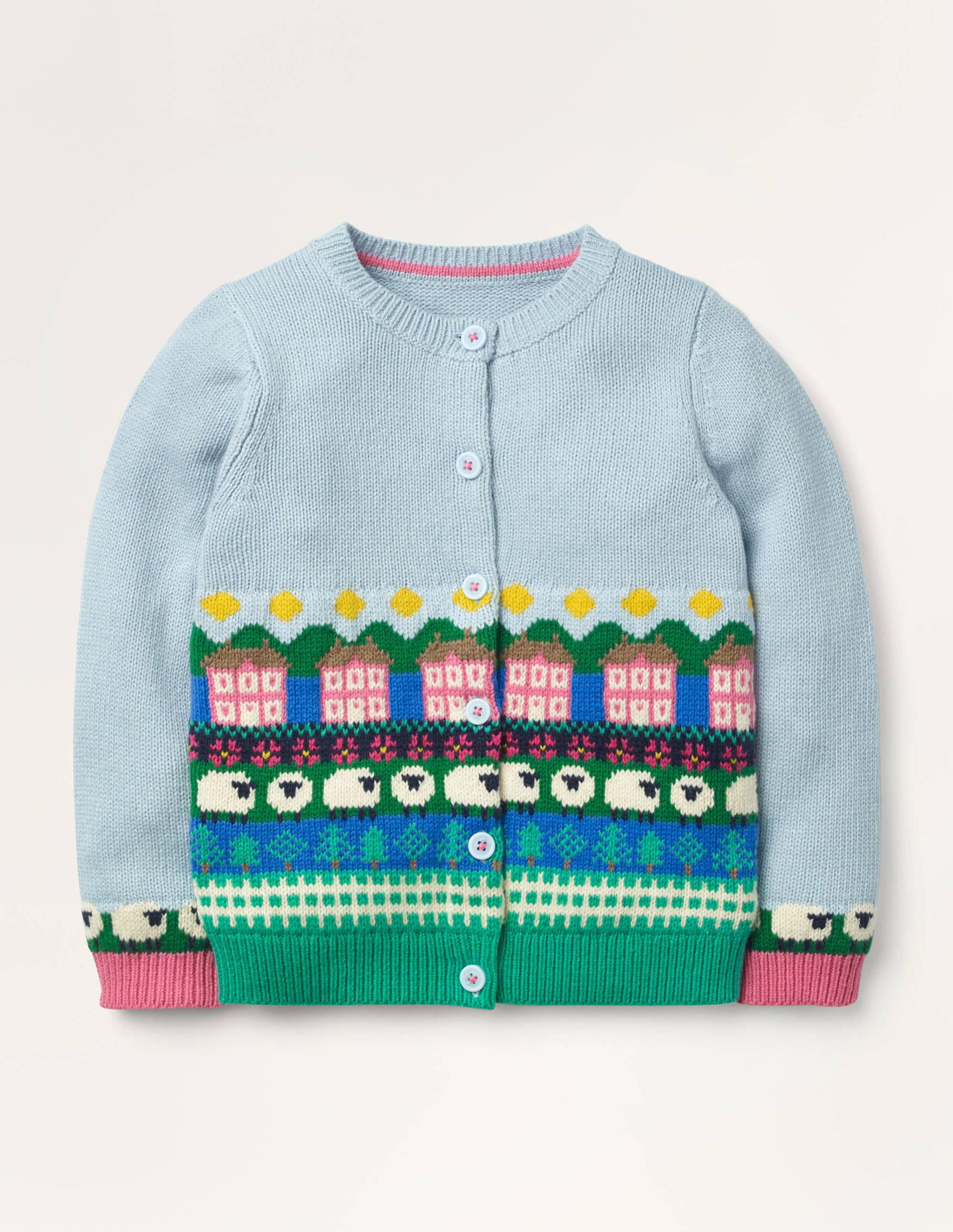 blue sheep cardigan