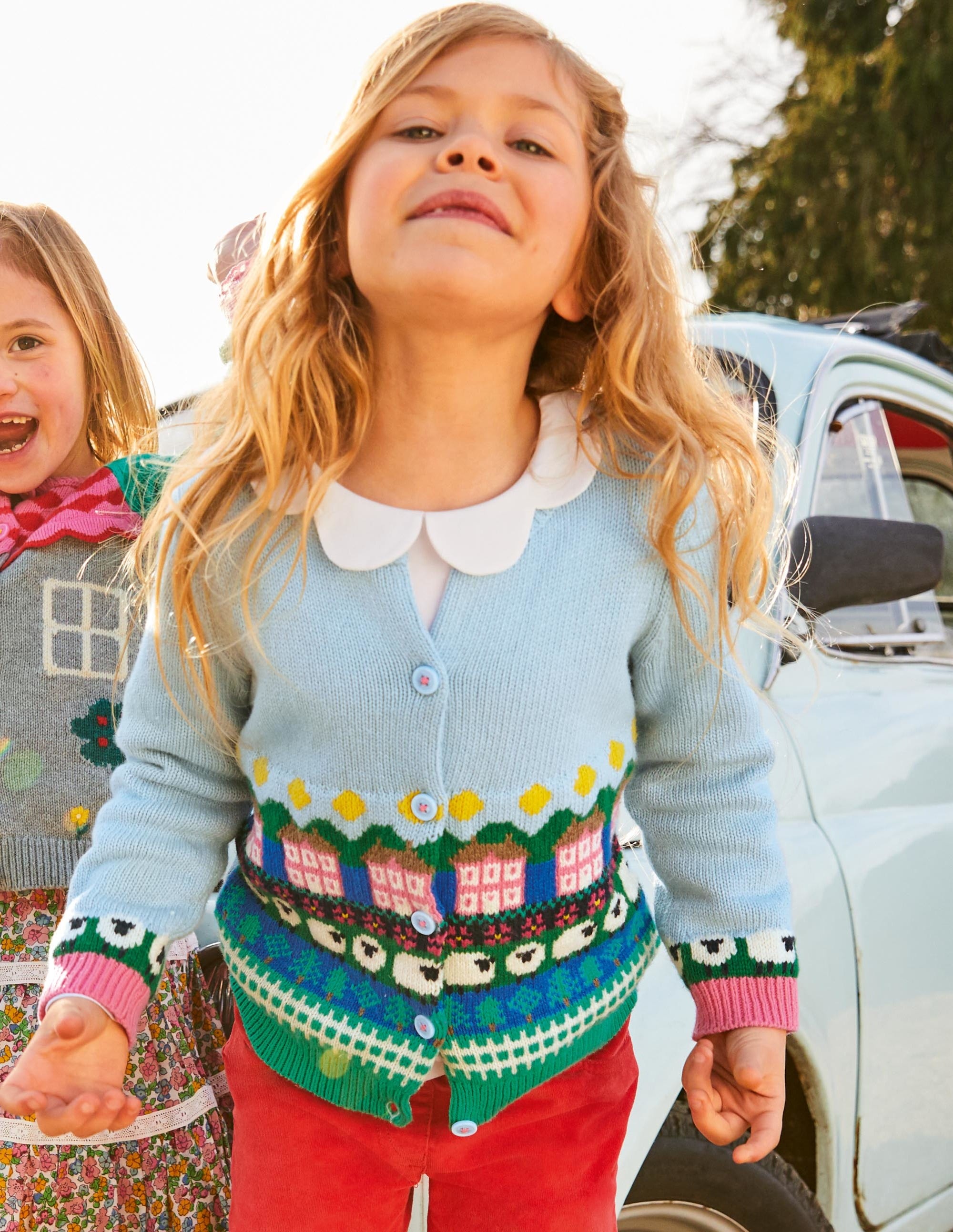 baby girl fair isle cardigan