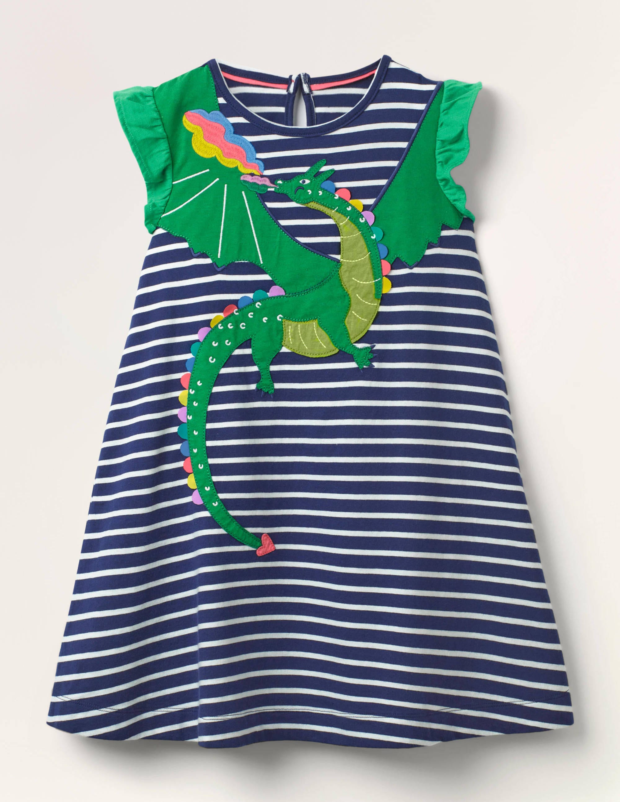 Dress - Starboard Blue/Ivory Dragon 