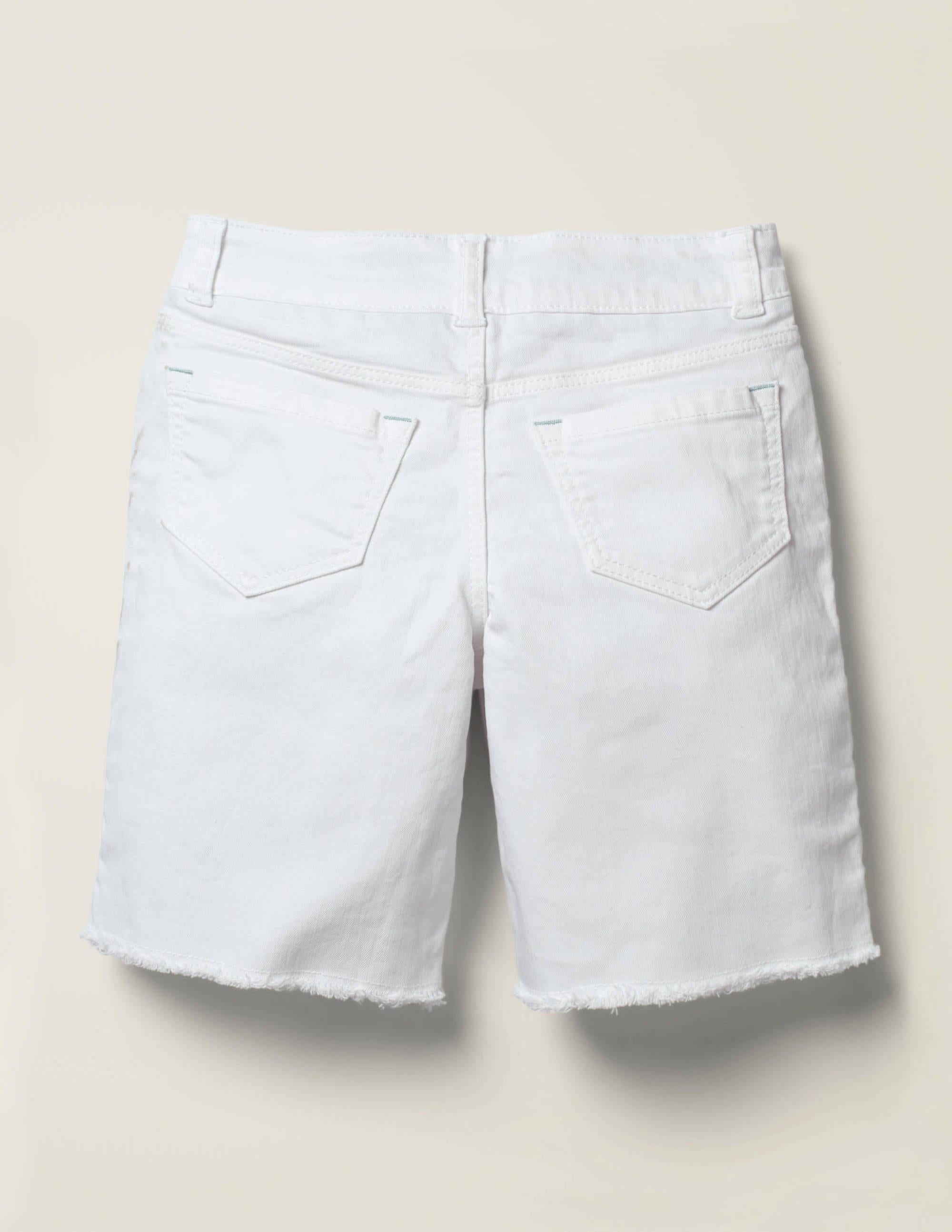 knee length denim shorts