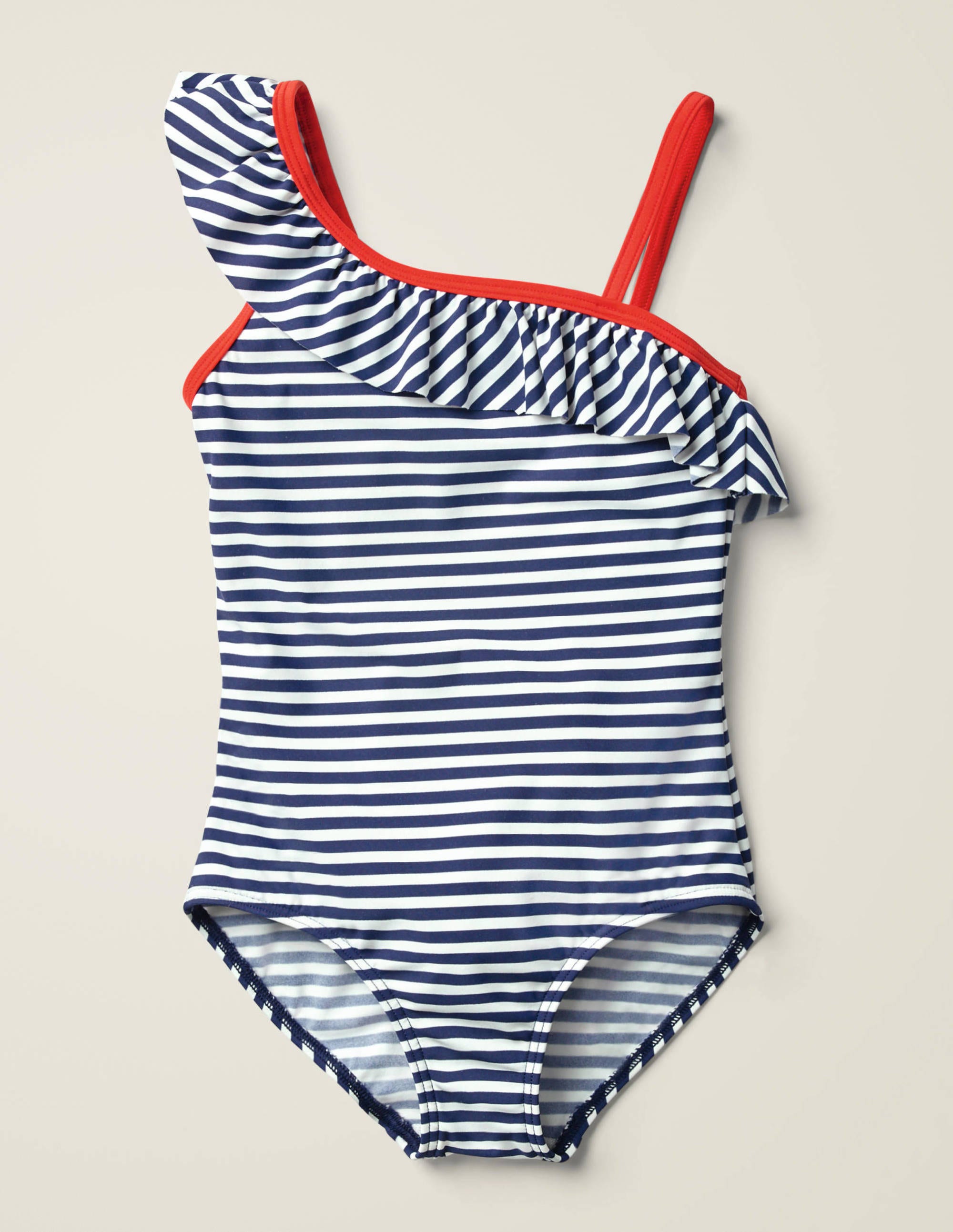 one shoulder frill swimsuit