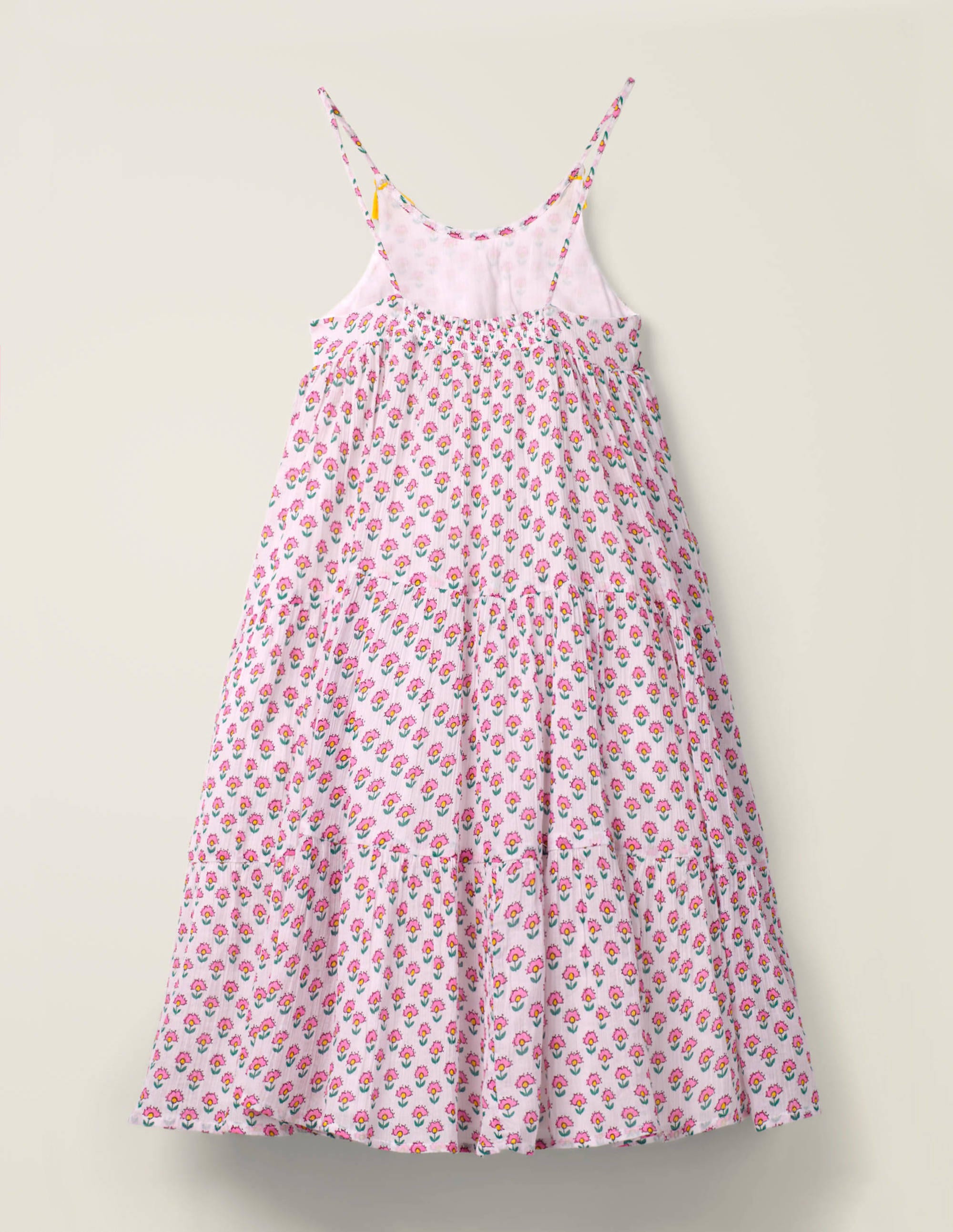 tiered tassel tunic dress