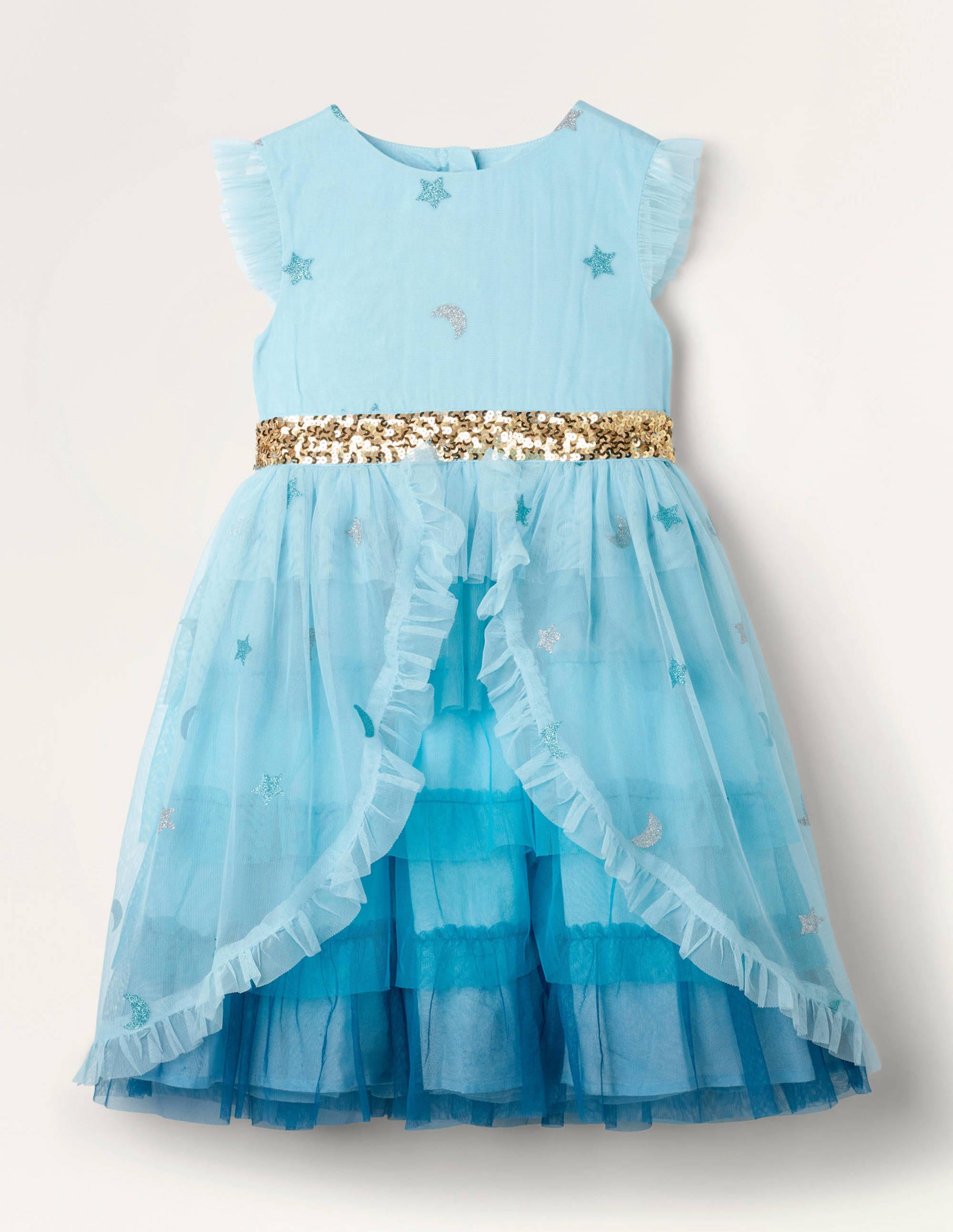aqua blue party dress