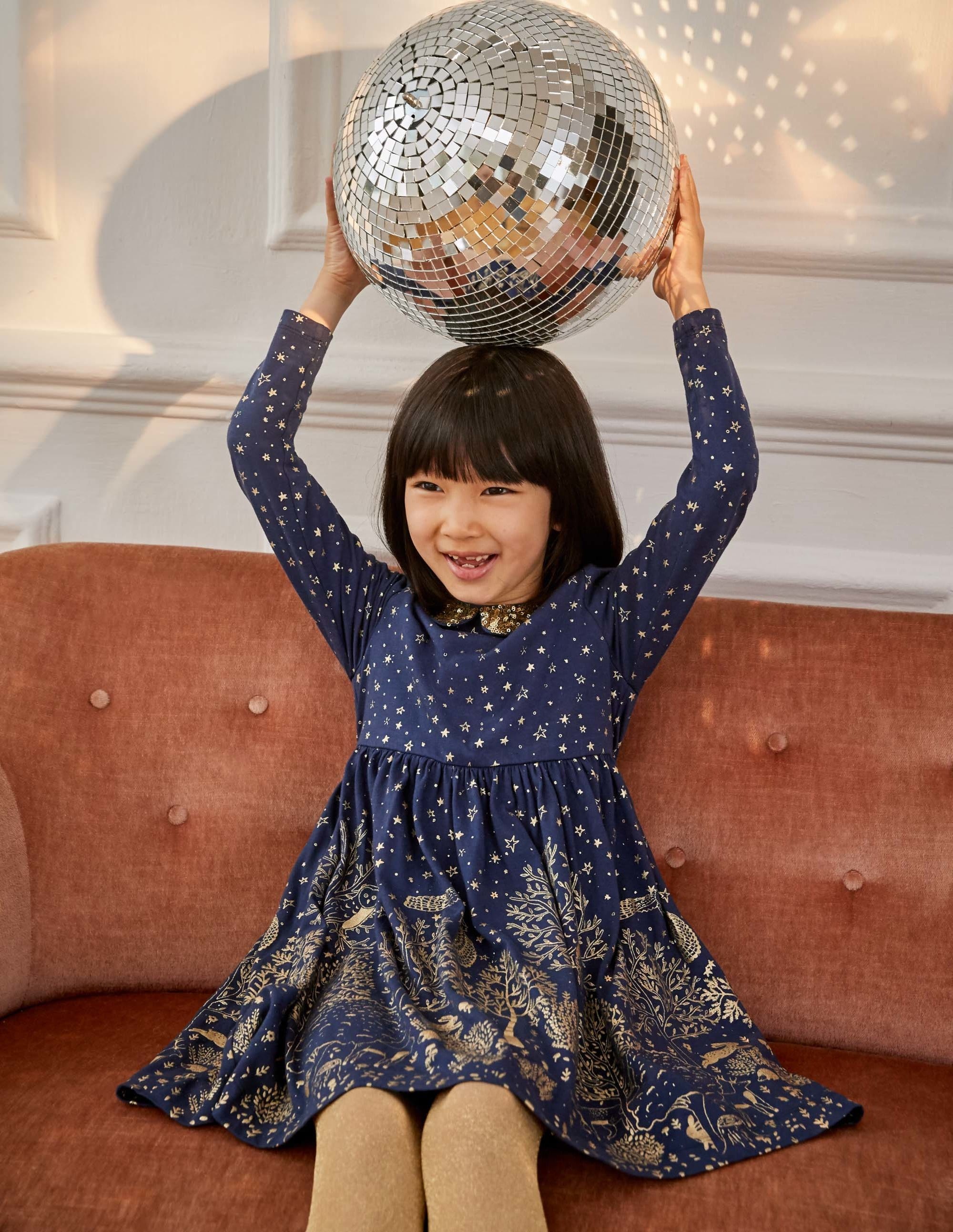 boden sparkly spot party dress