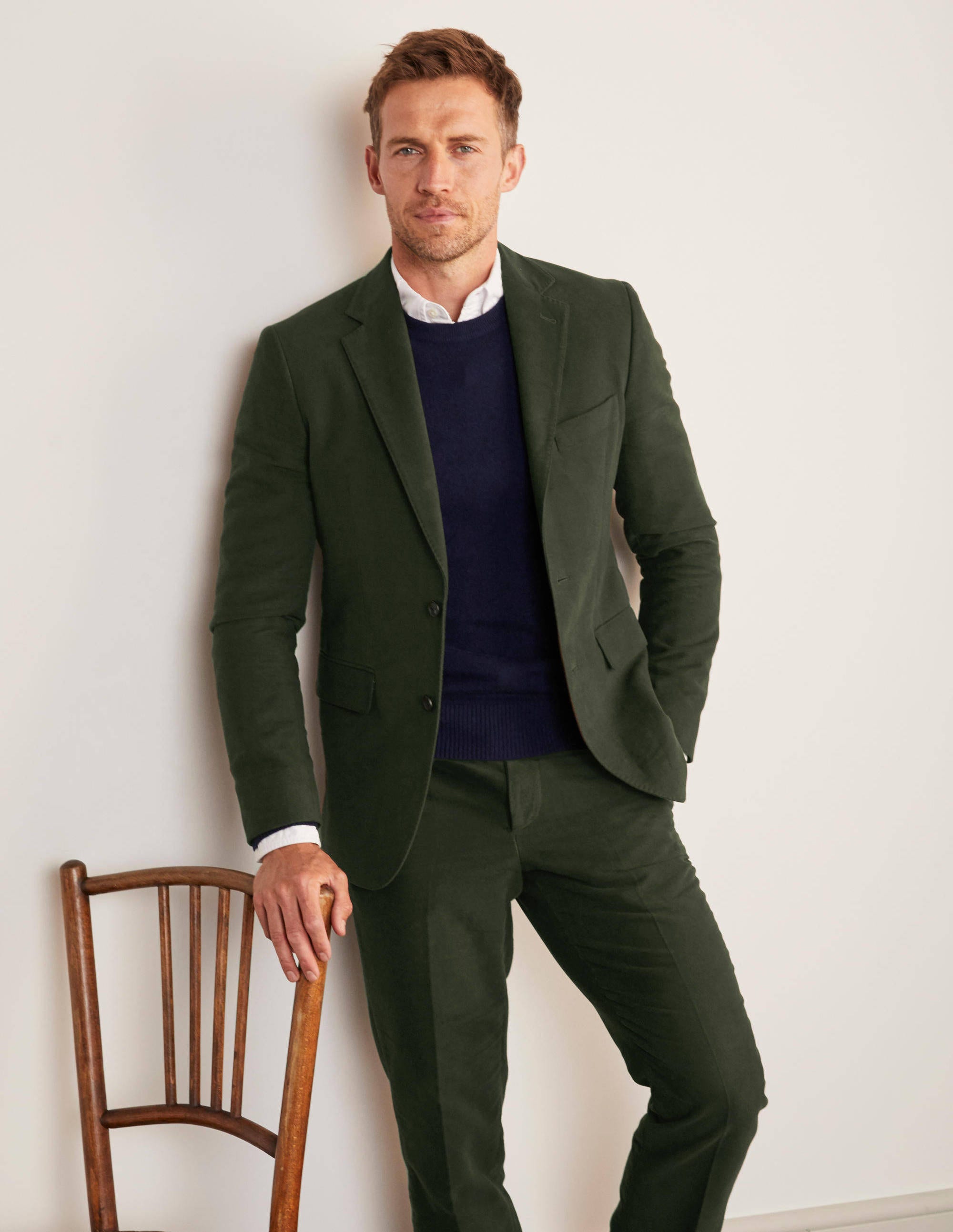 olive green blazer mens