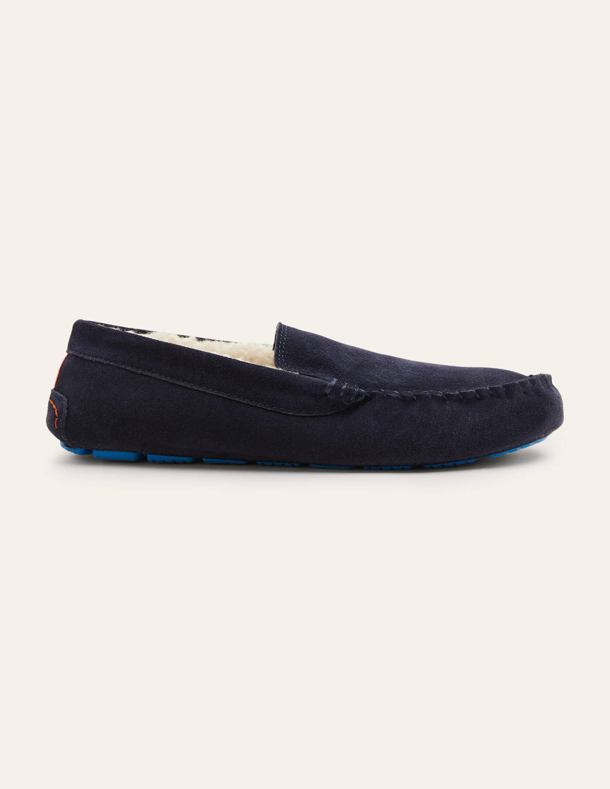 Moccasin Slippers - Navy | Boden US