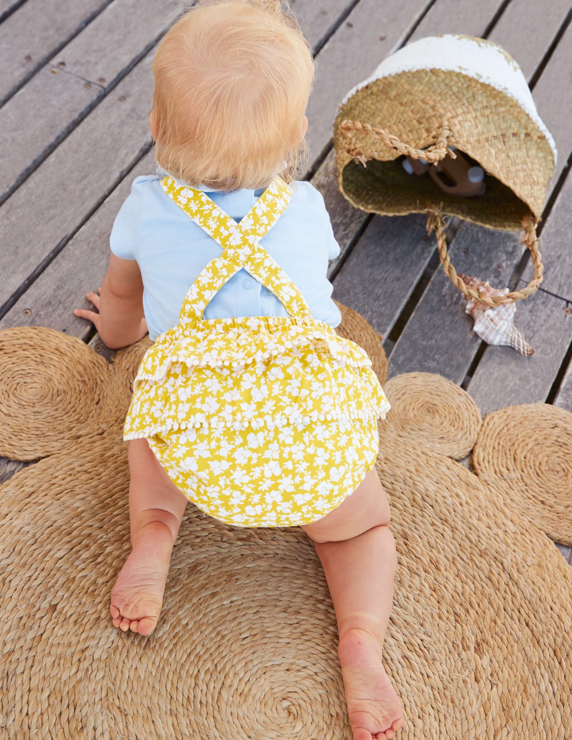 vintage floral romper baby