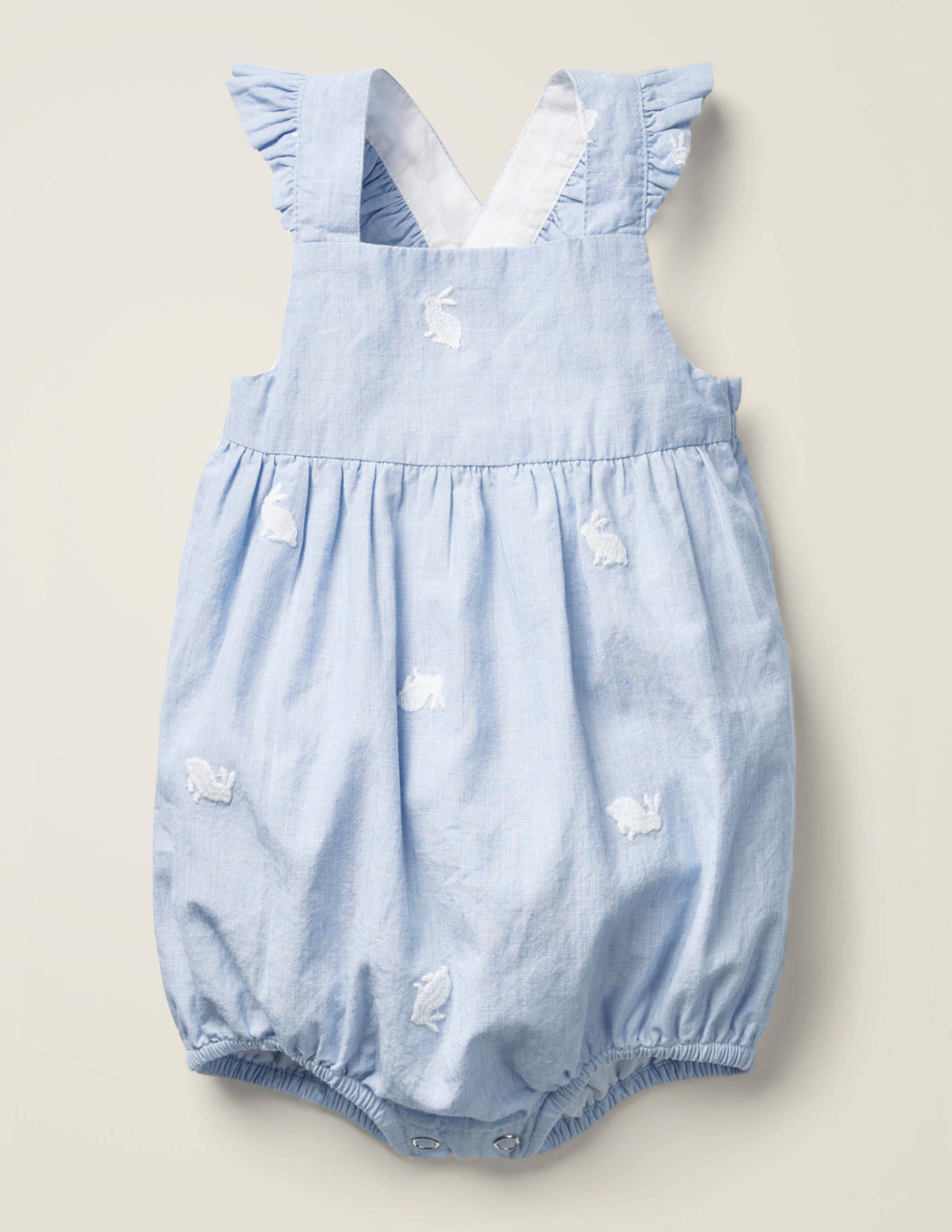 frilly romper baby