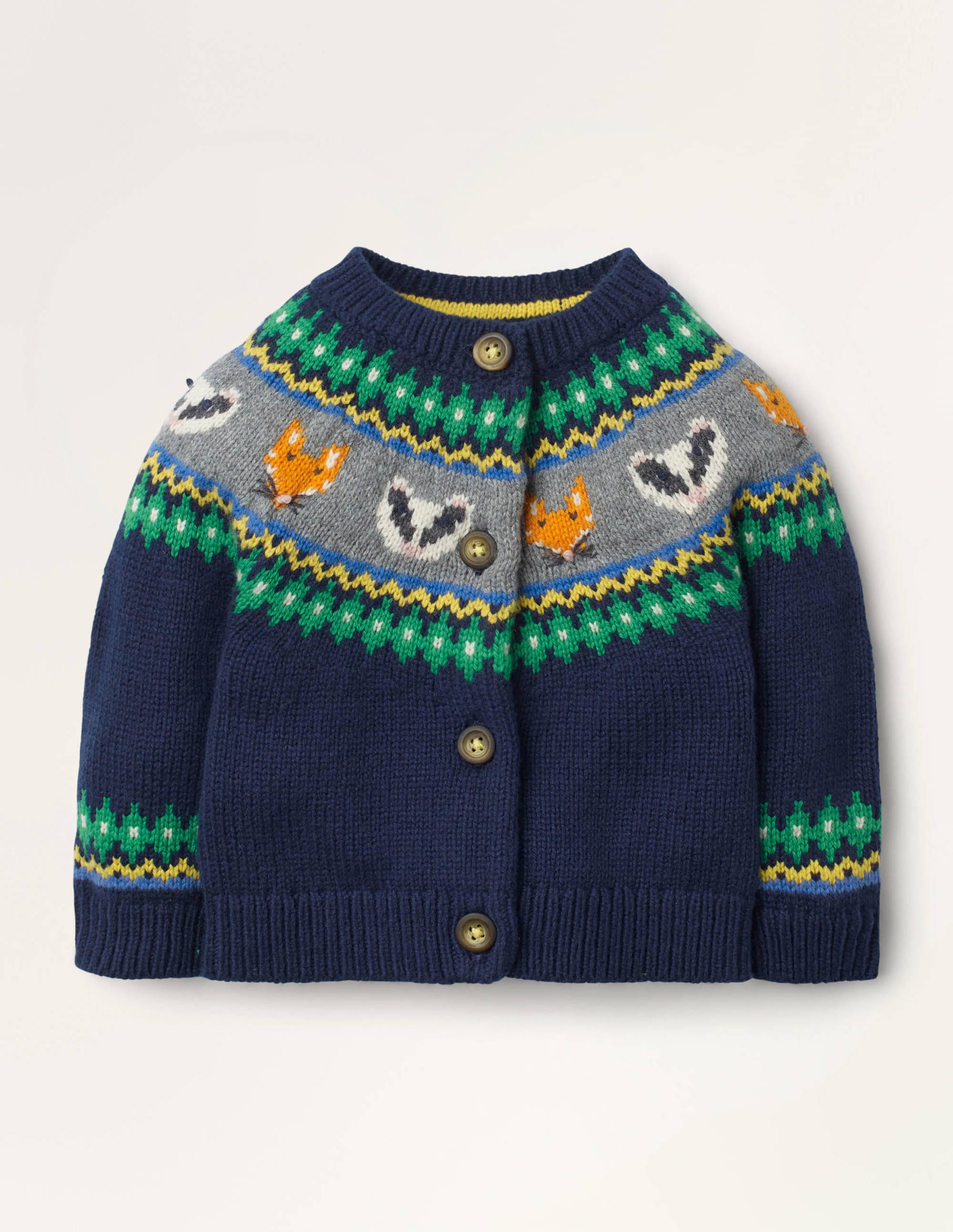 Gilet fun à motif jacquard BLU Bébé Boden, Blue