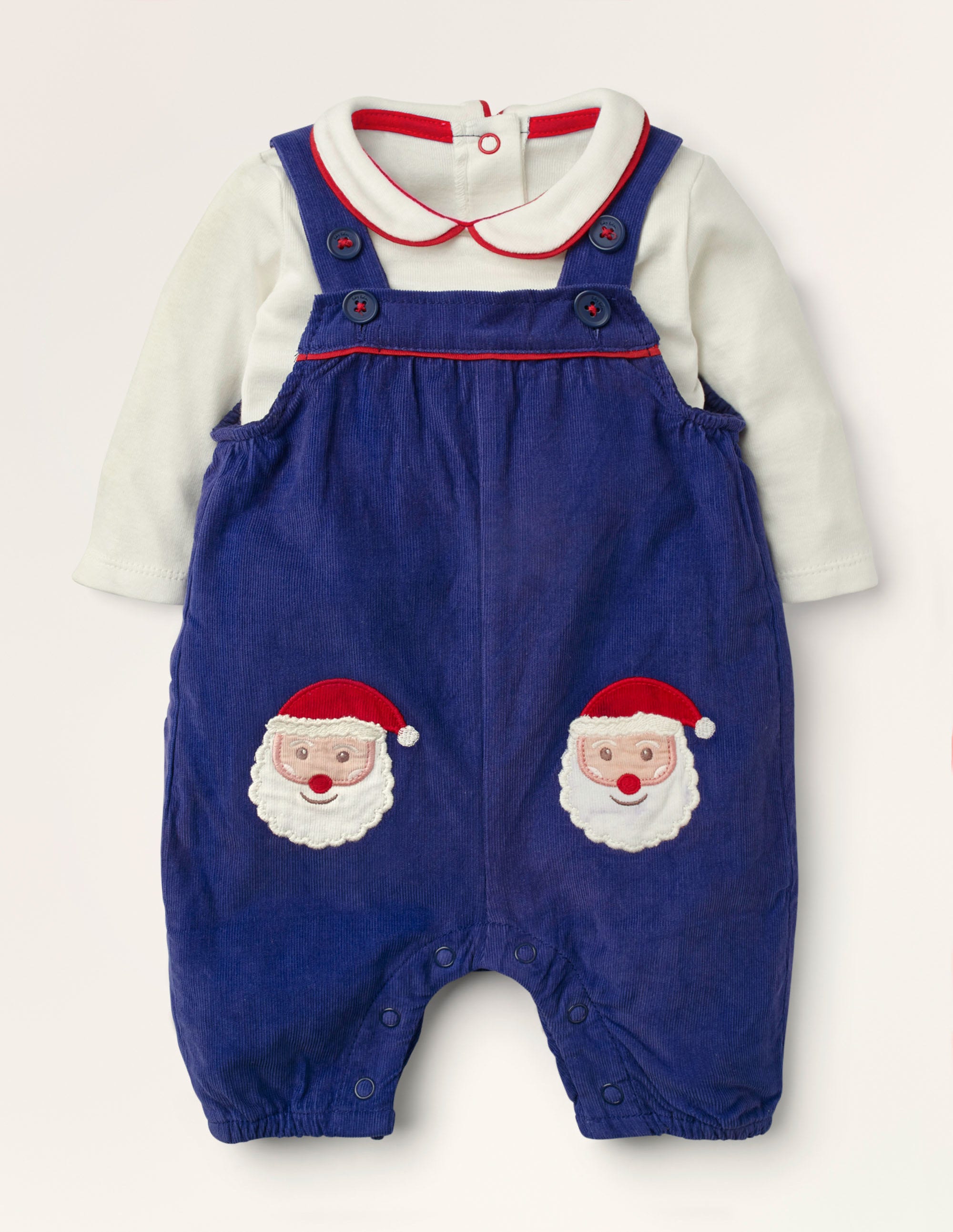 Ensemble élégant avec salopette IND Bébé Boden, Blue