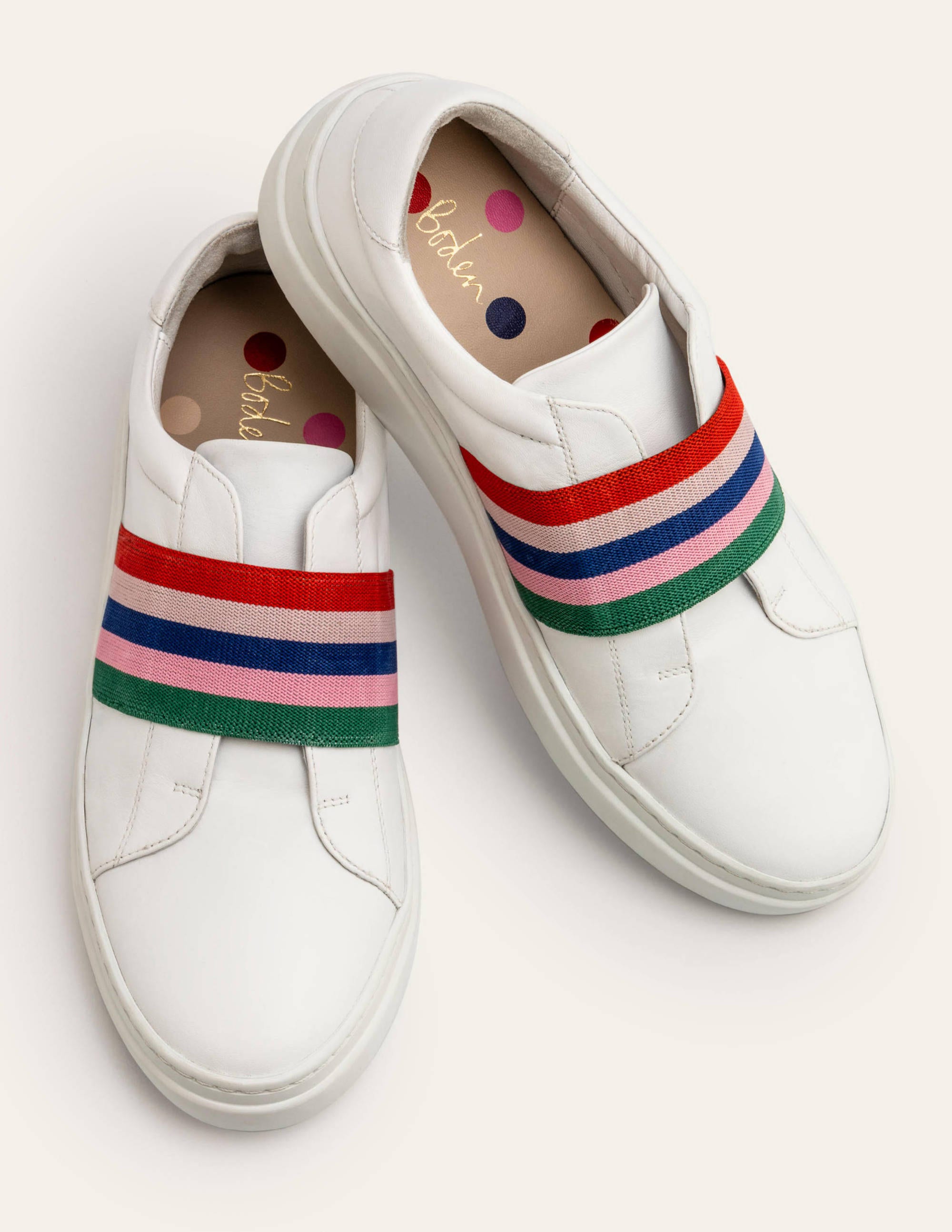 boden striped trainers