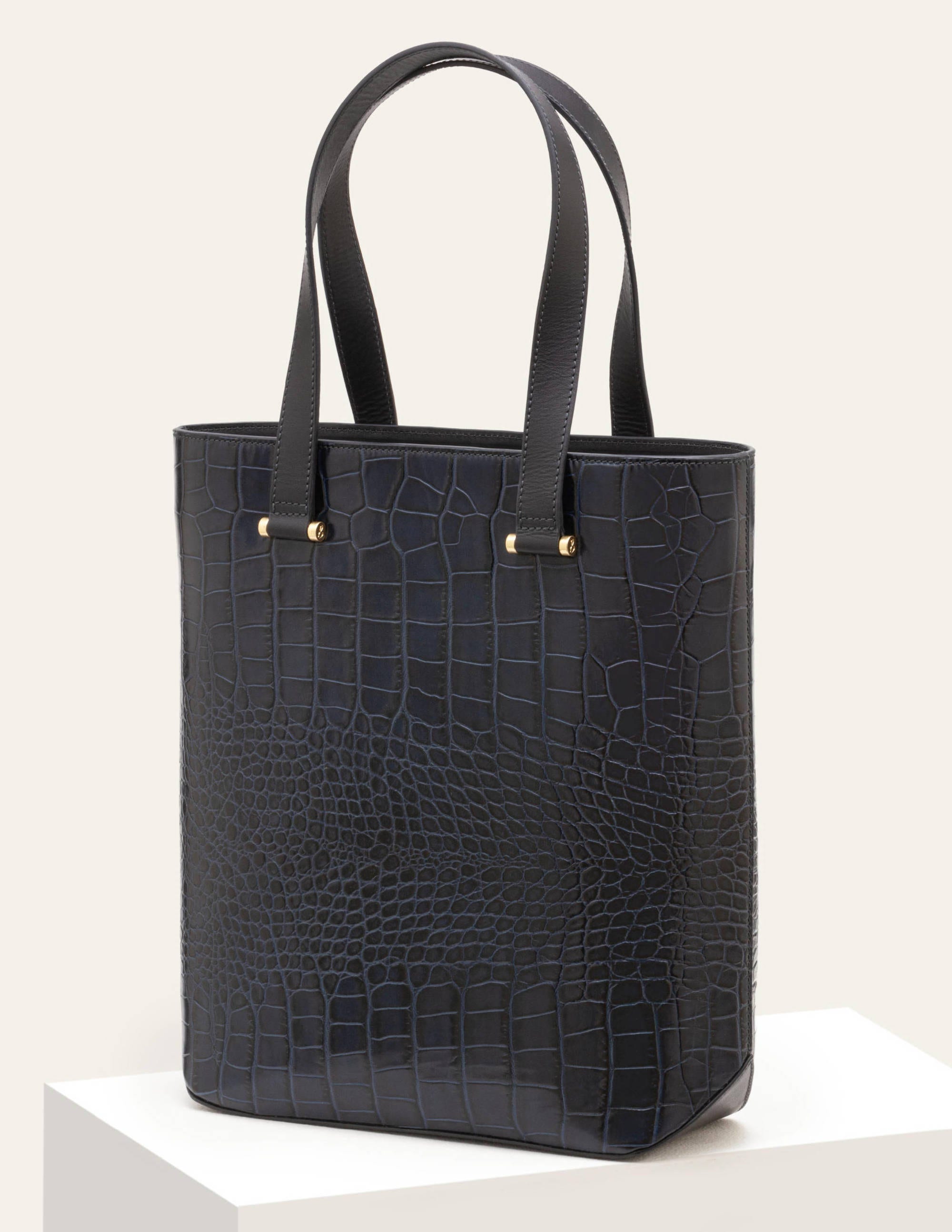 navy croc bag