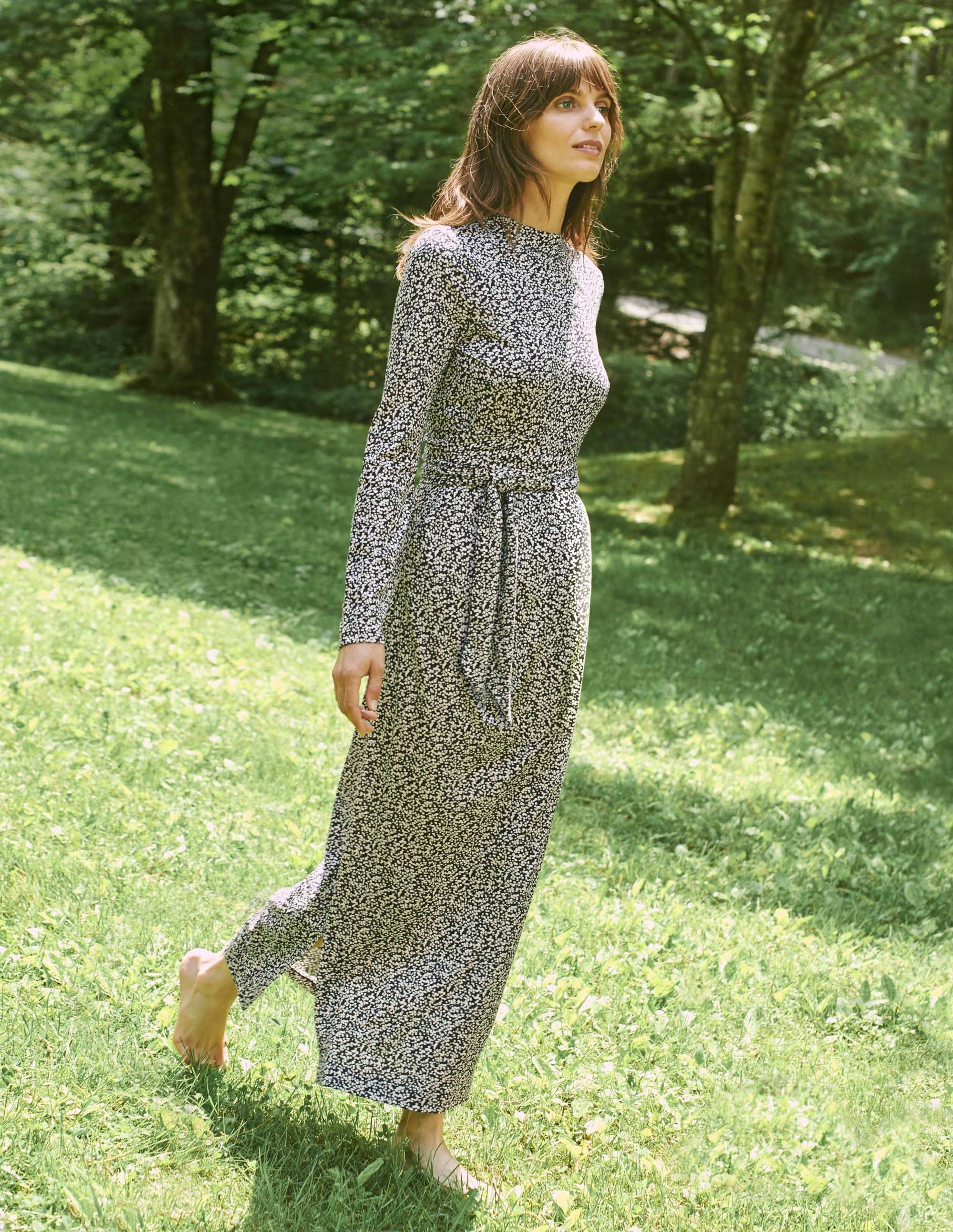 boden black midi dress