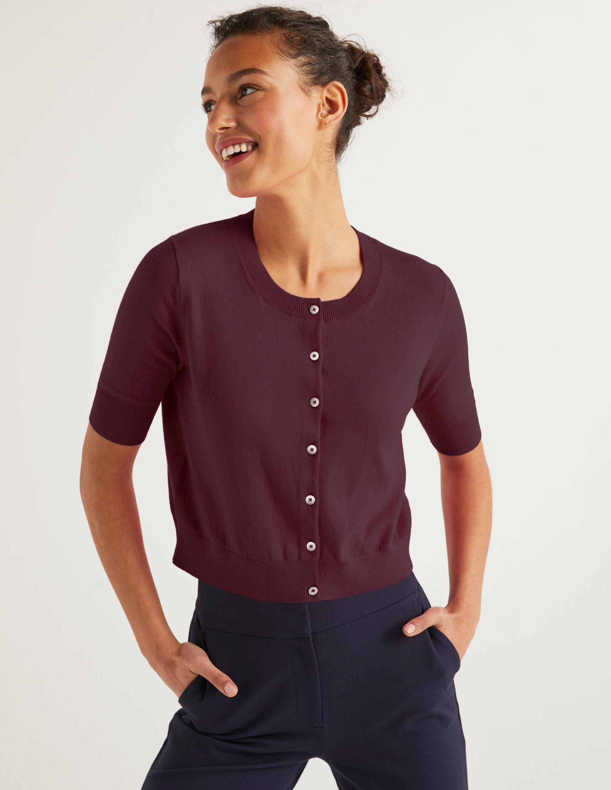 boden amelia crop cardigan