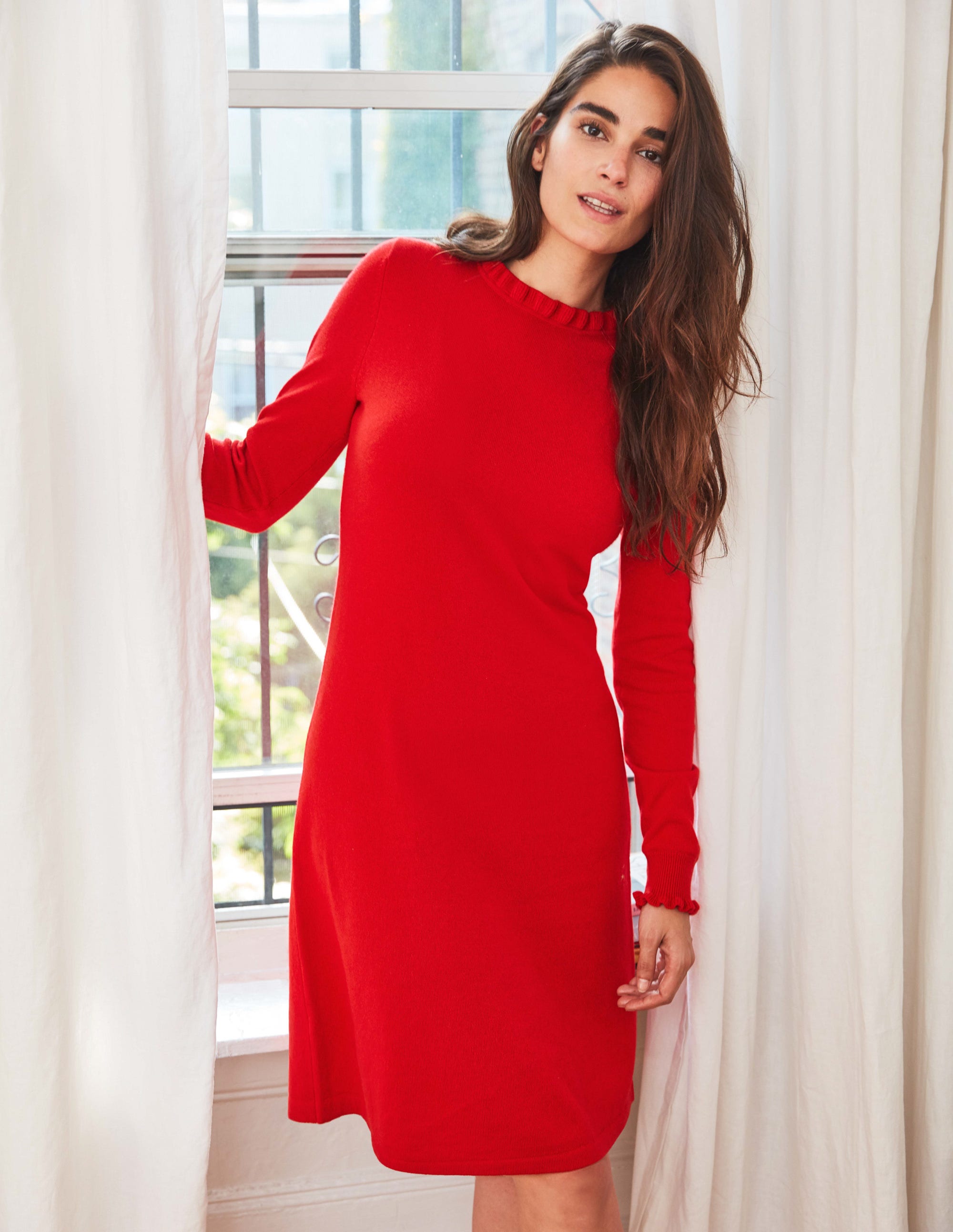 Buy > long red jumper dress > in stock