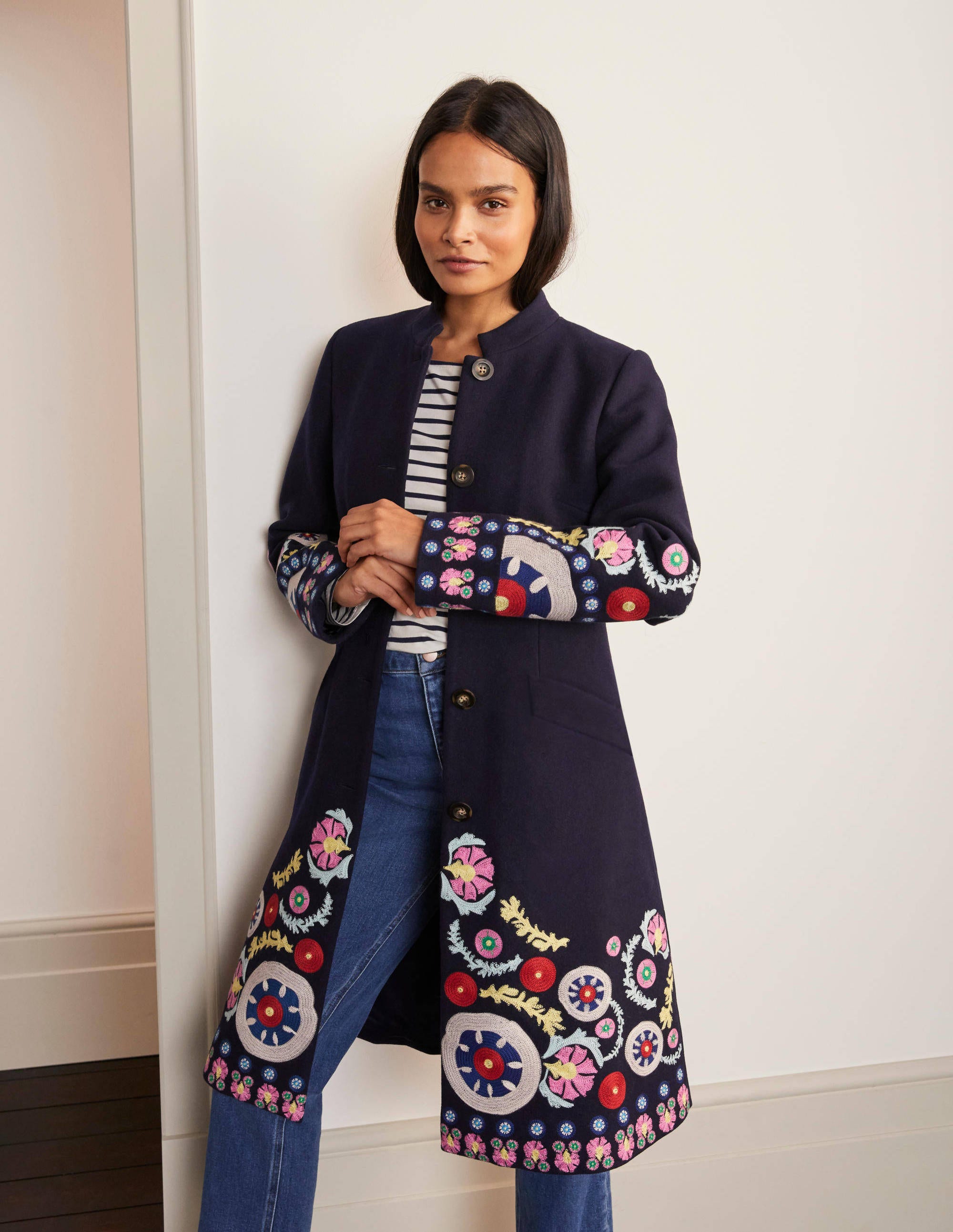 embroidered coat