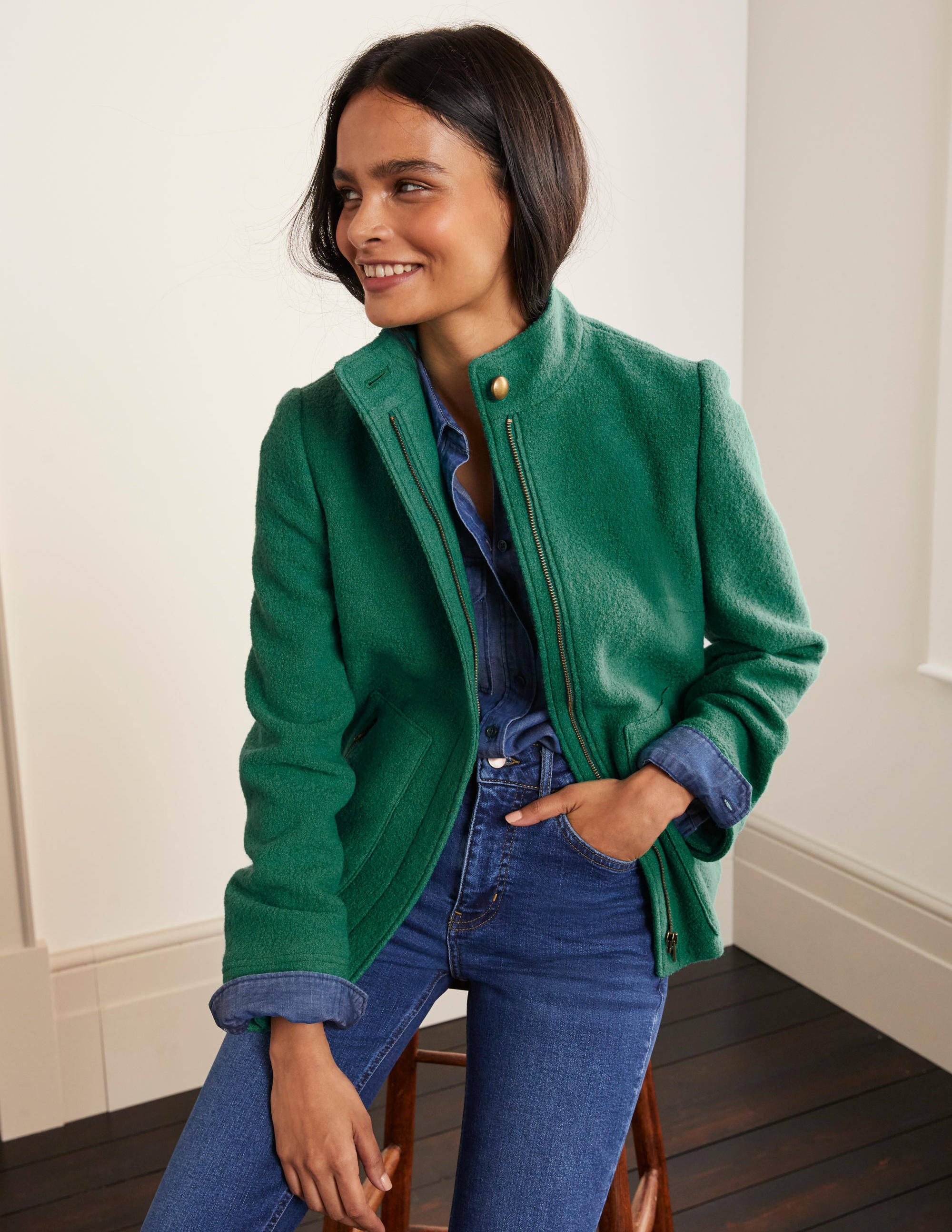 boden girls denim jacket