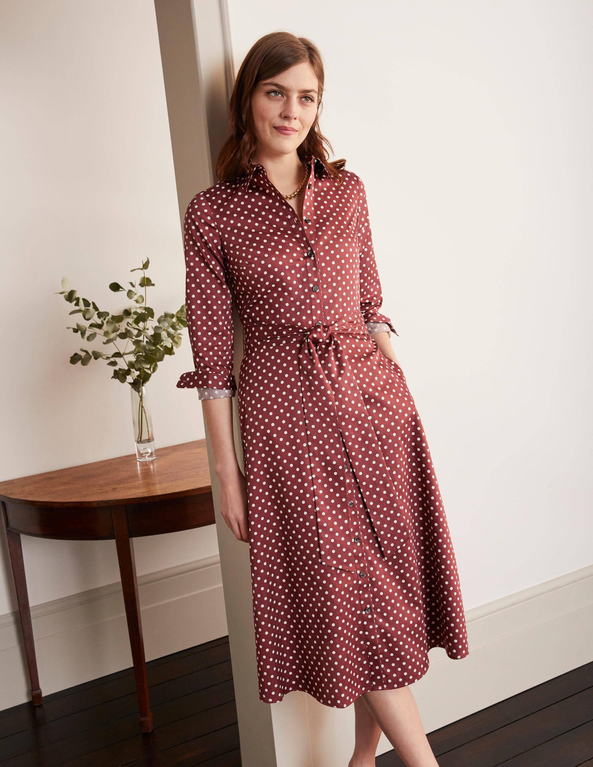 boden posy shirt dress