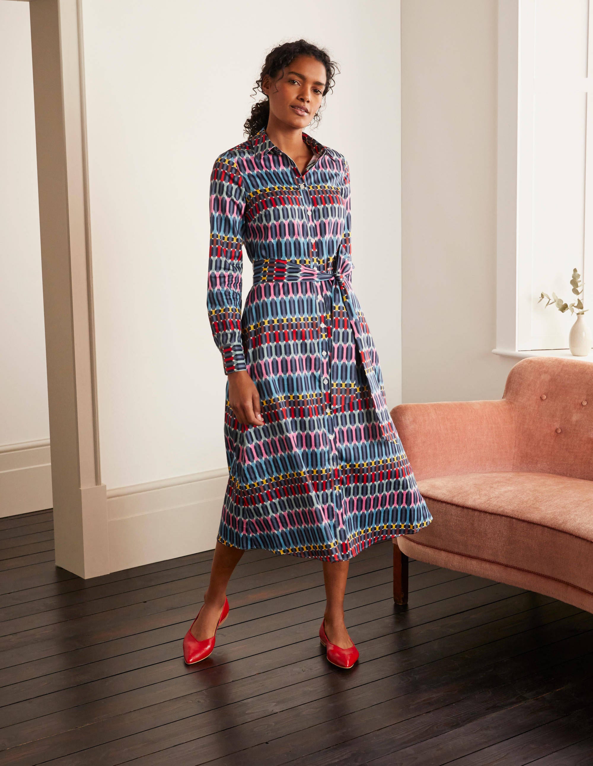 boden black midi dress