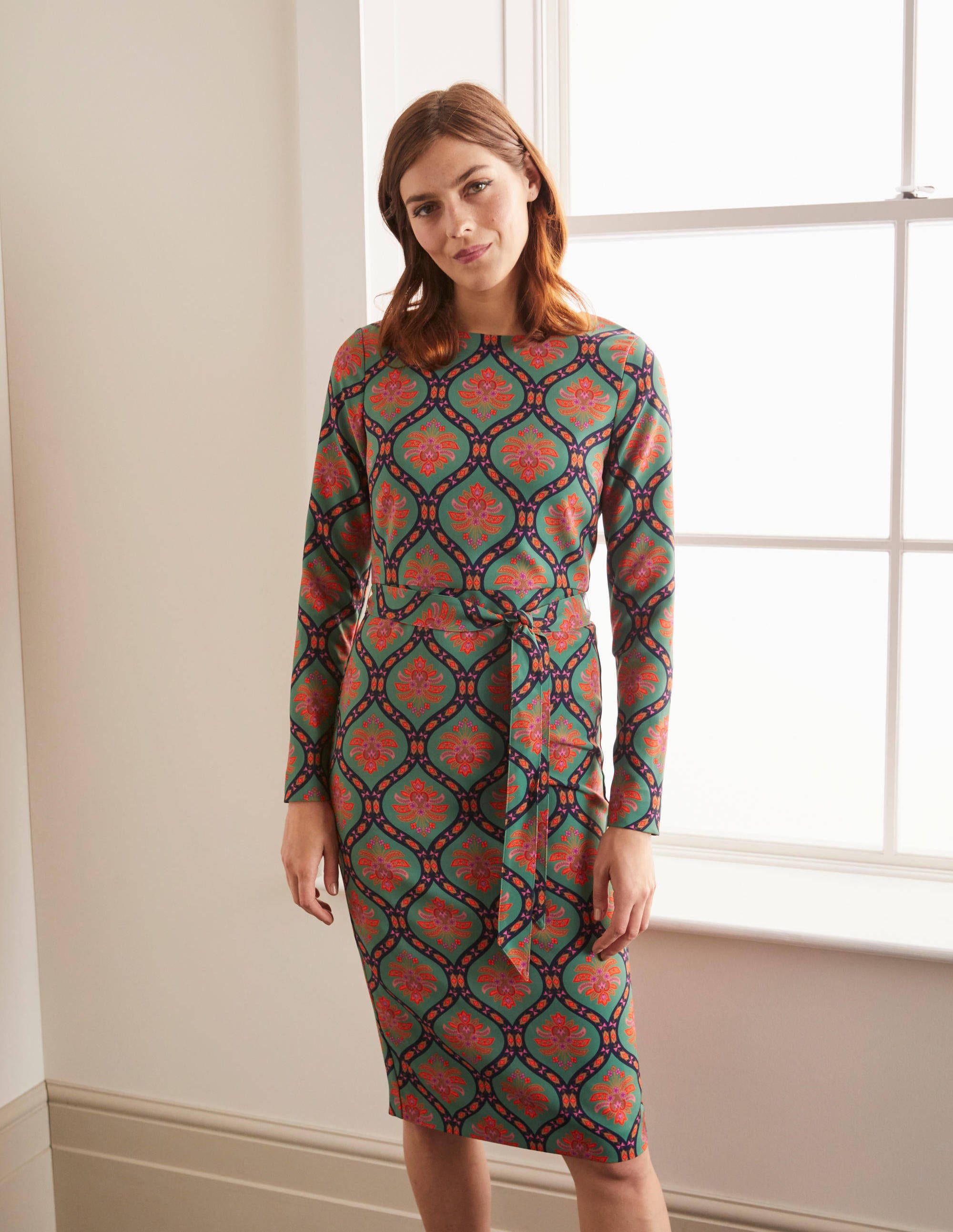 sage green sheath dress