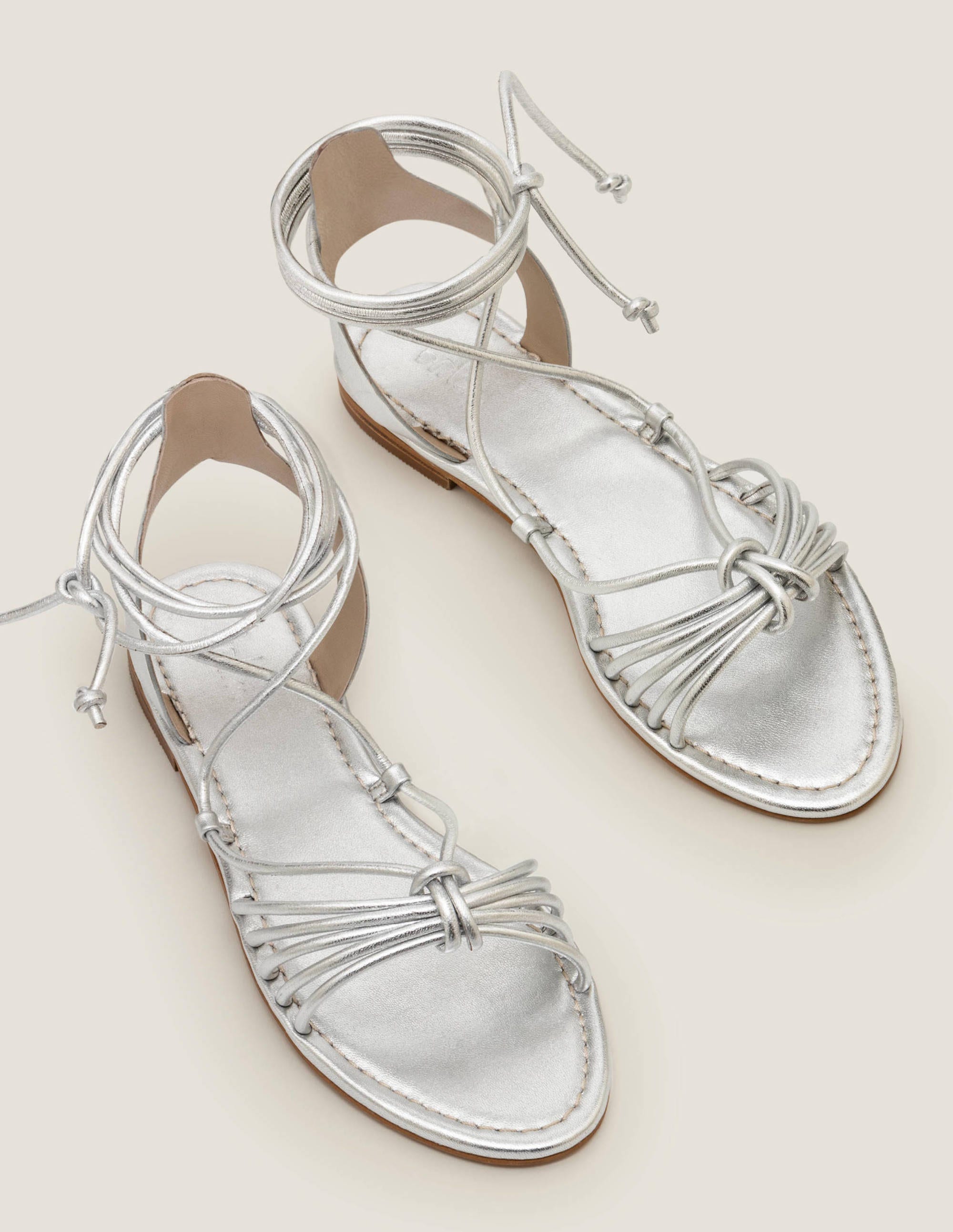 boden silver sandals