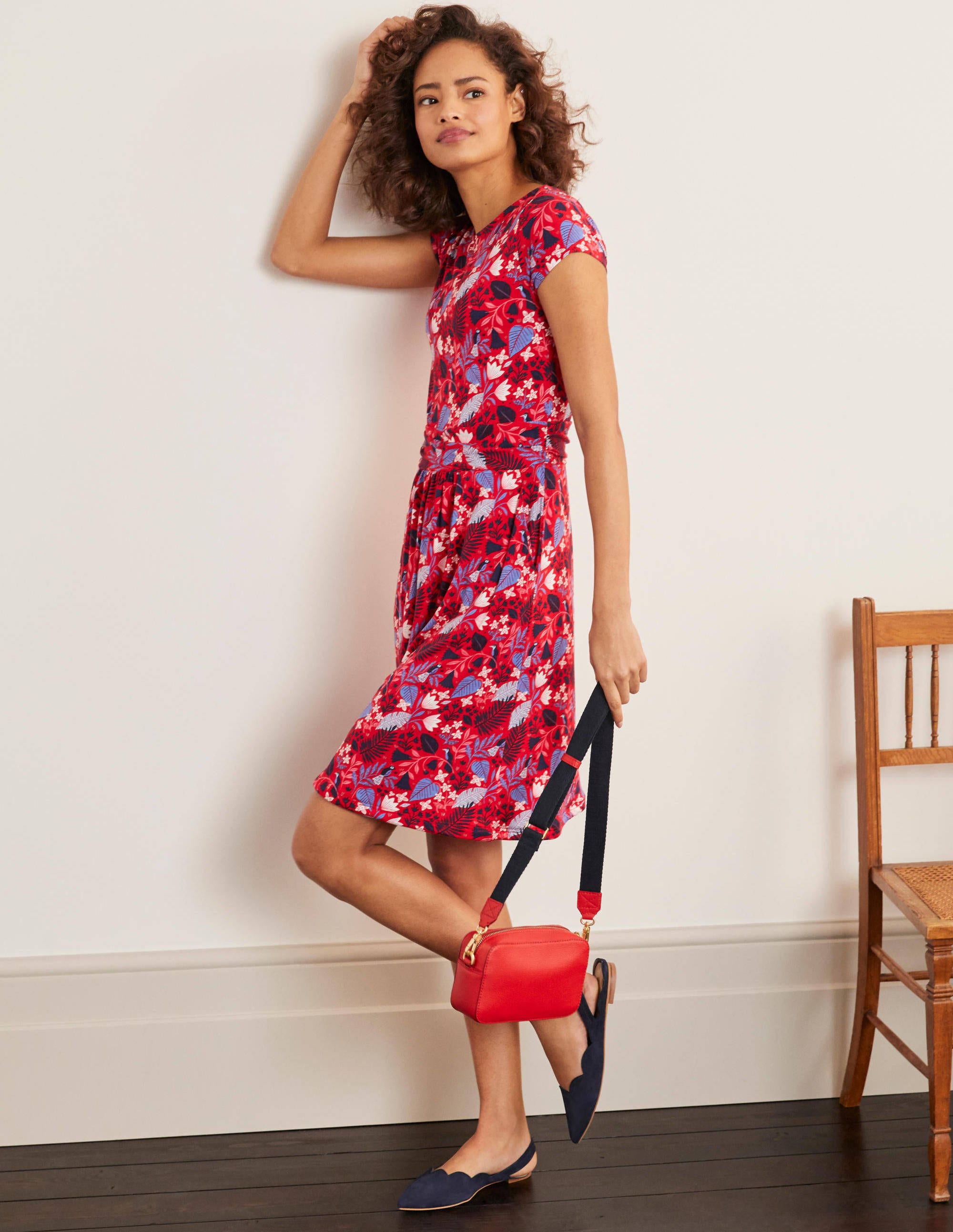 boden amelie print jersey dress
