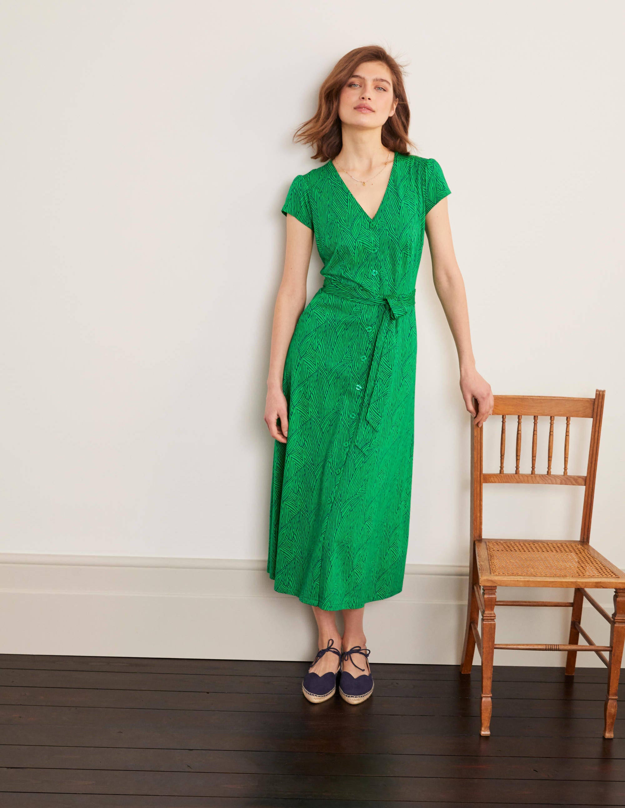 boden rosa jersey midi dress
