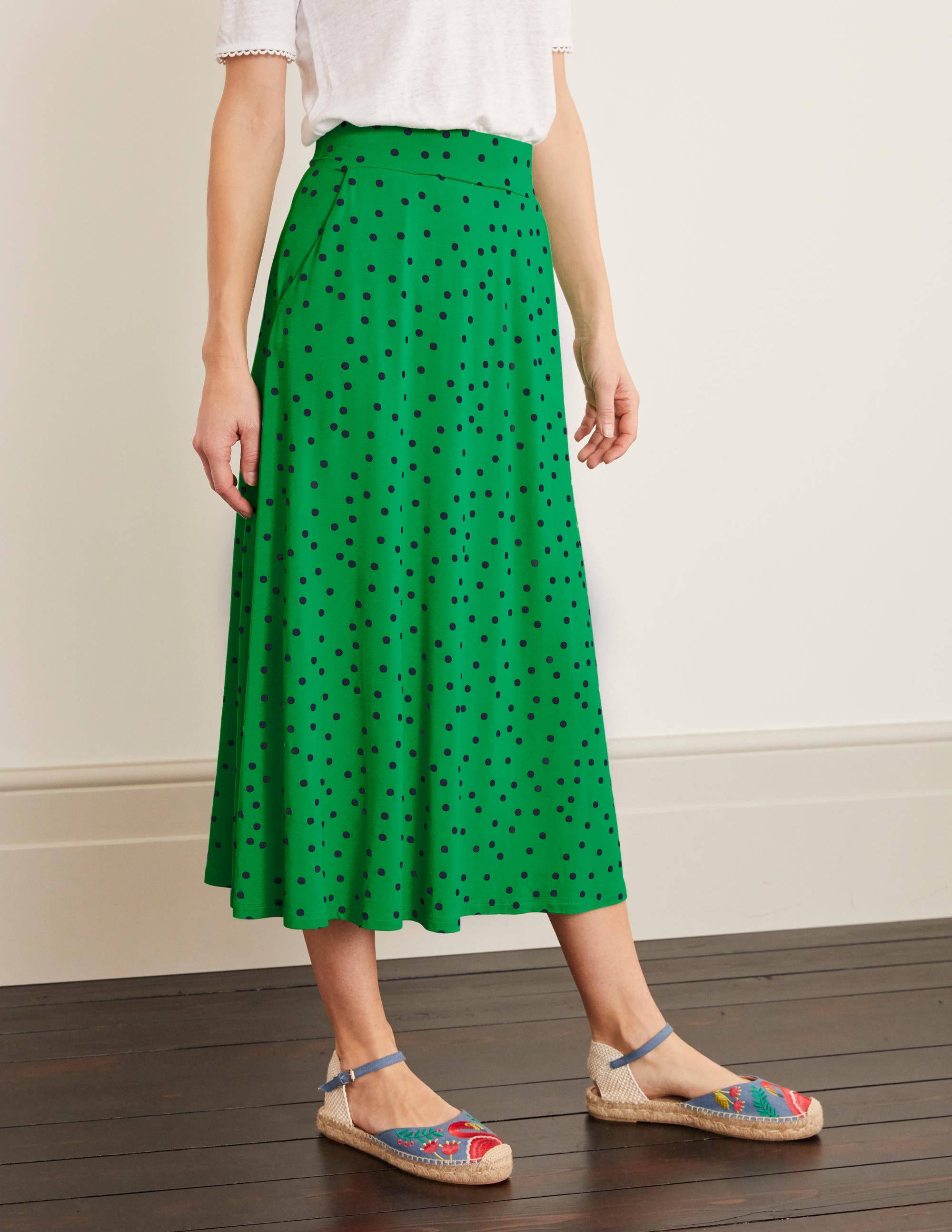 boden jersey midi skirt
