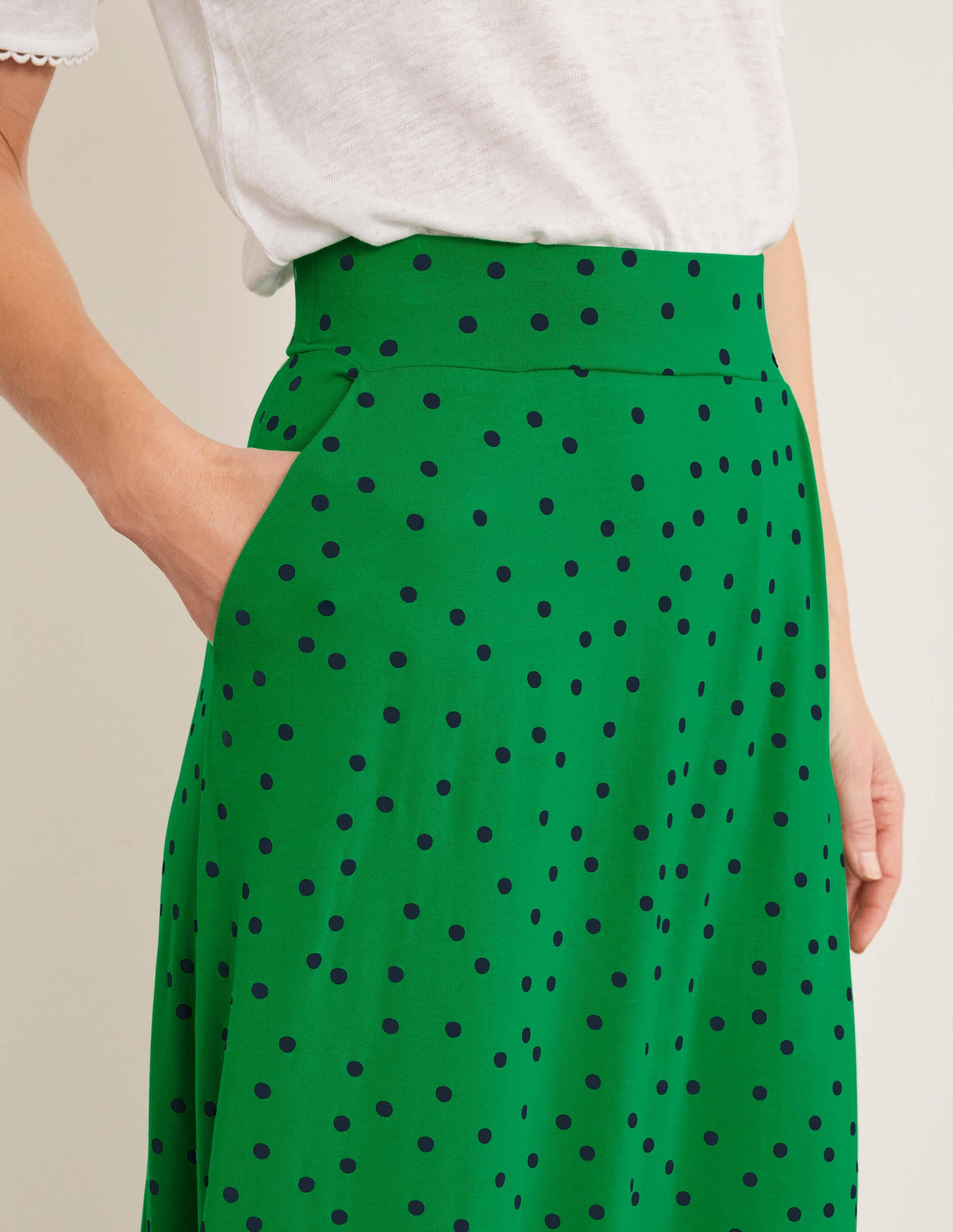boden jersey midi skirt