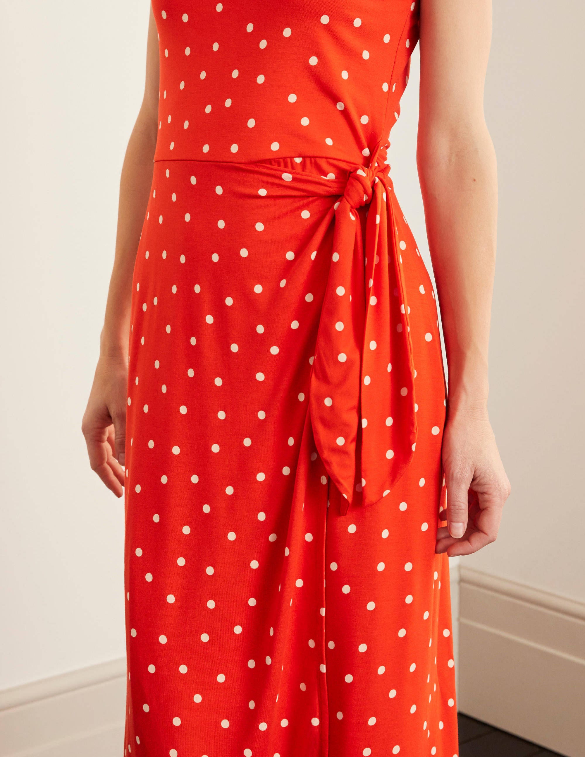 boden red wrap dress