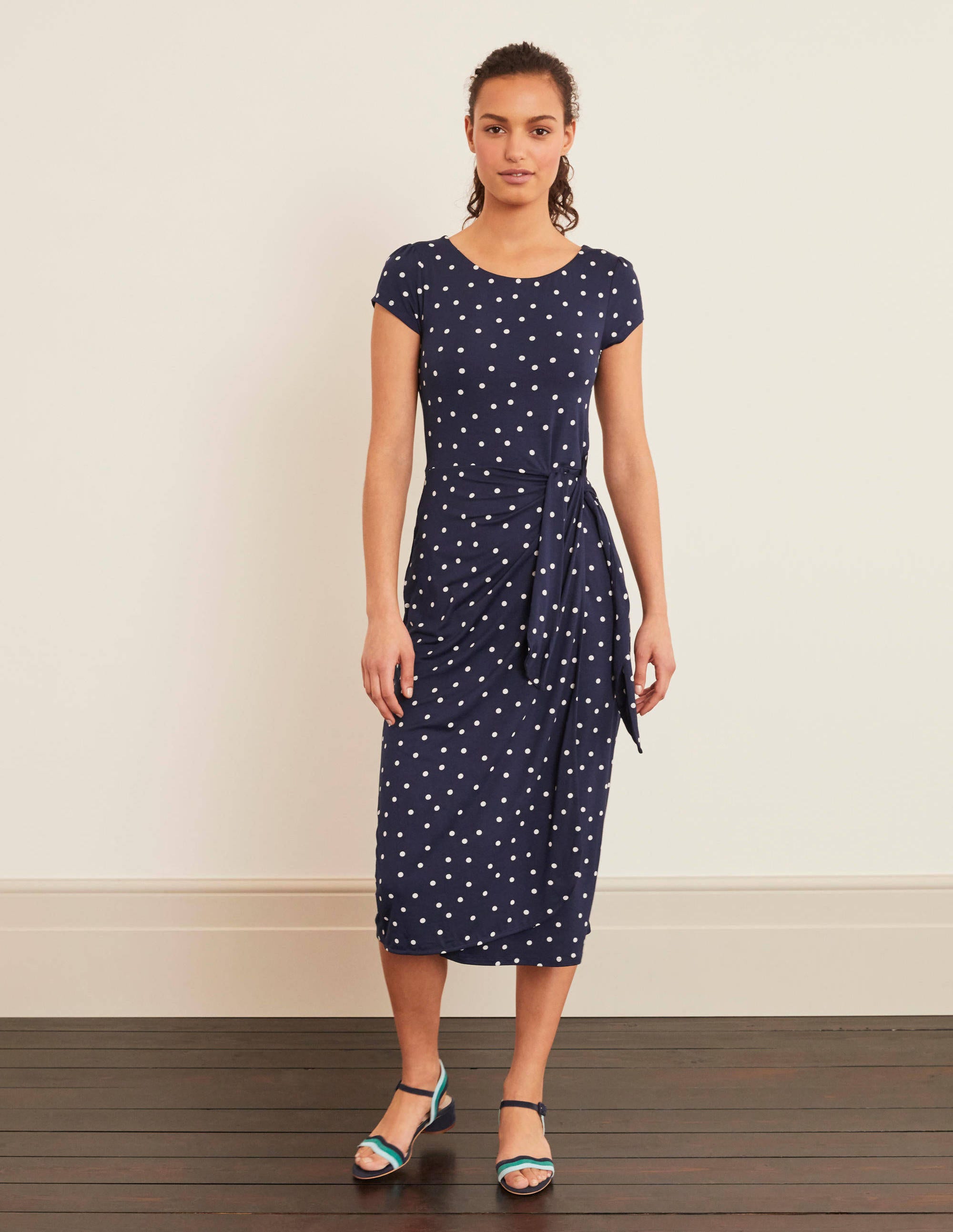 boden red wrap dress