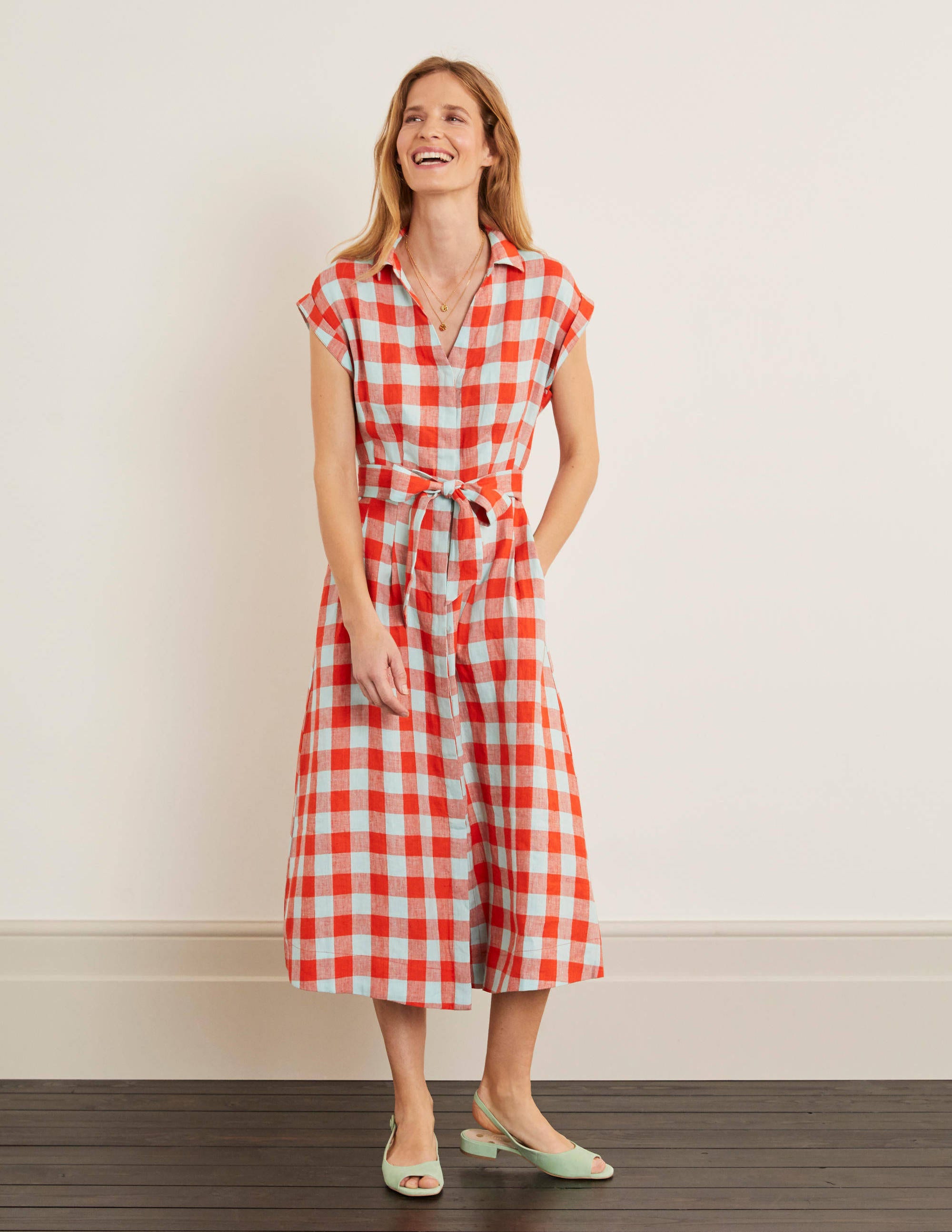 boden alberta linen dress