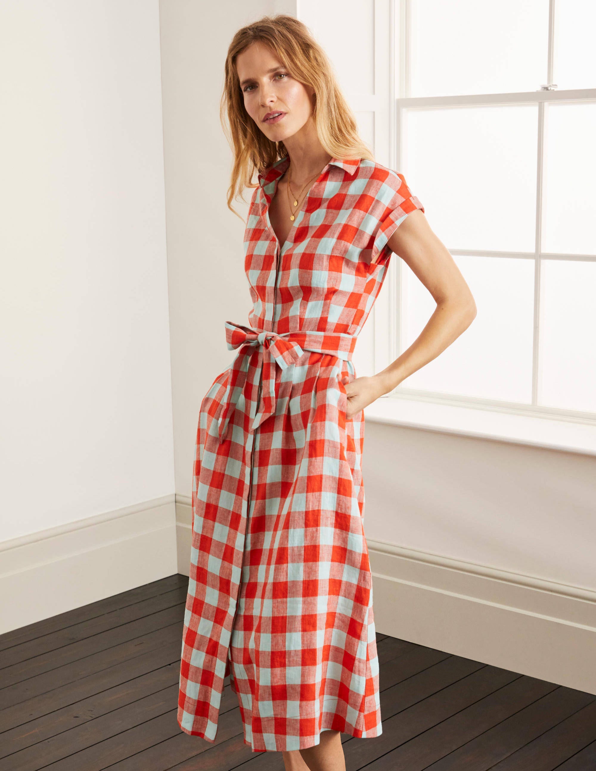 boden tartan dress