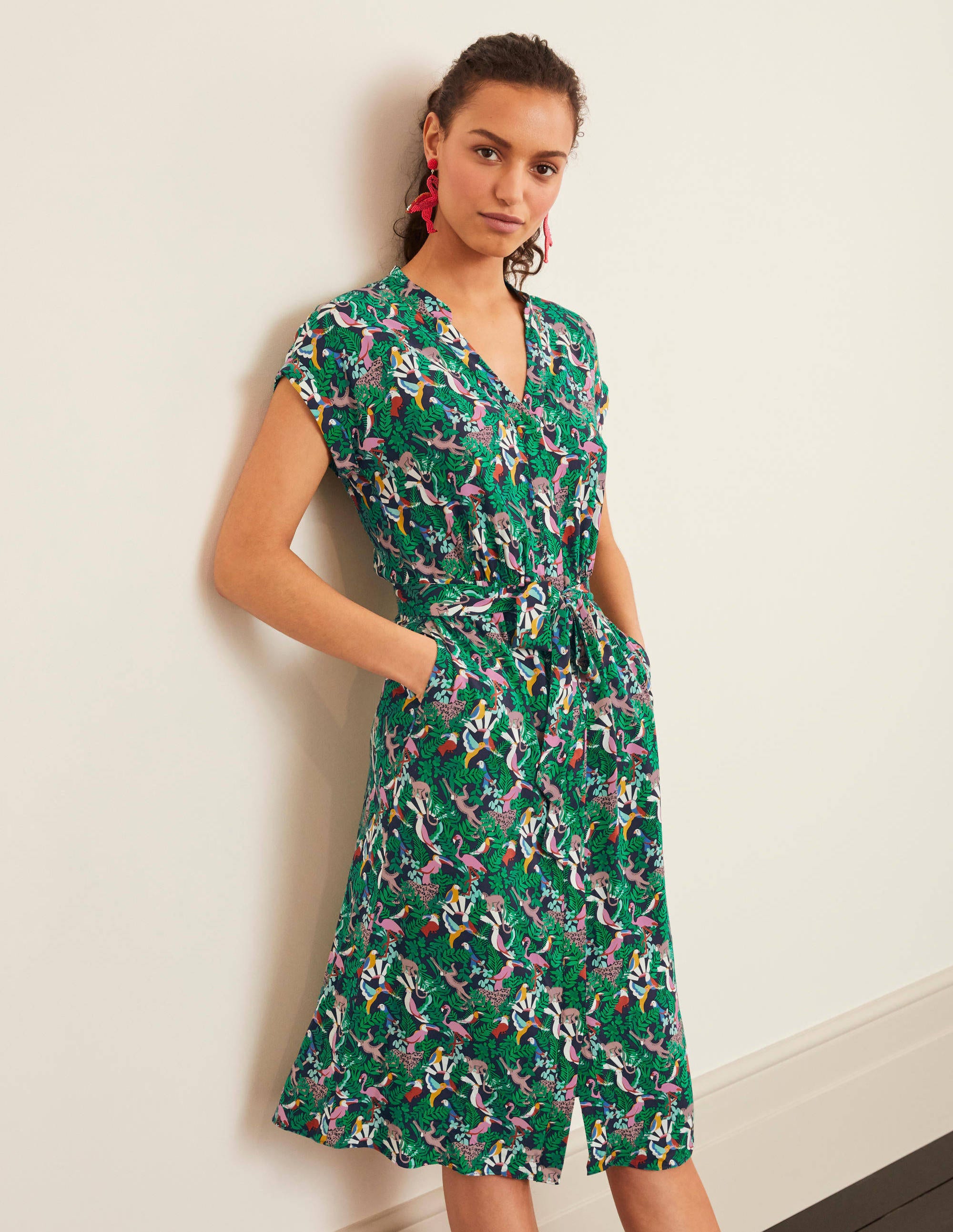 nicola jersey midi dress