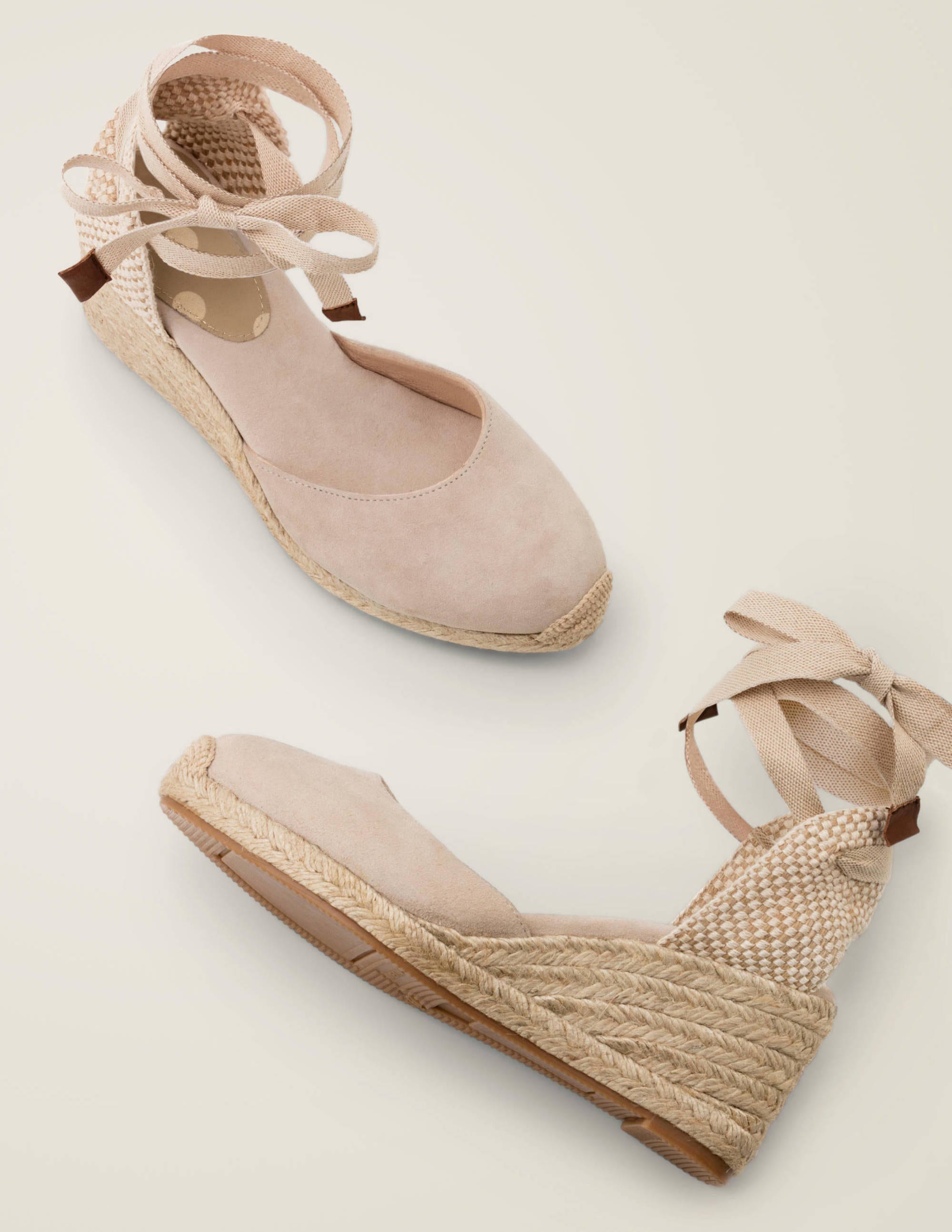 Cassie Espadrille Wedges - Oatmeal 
