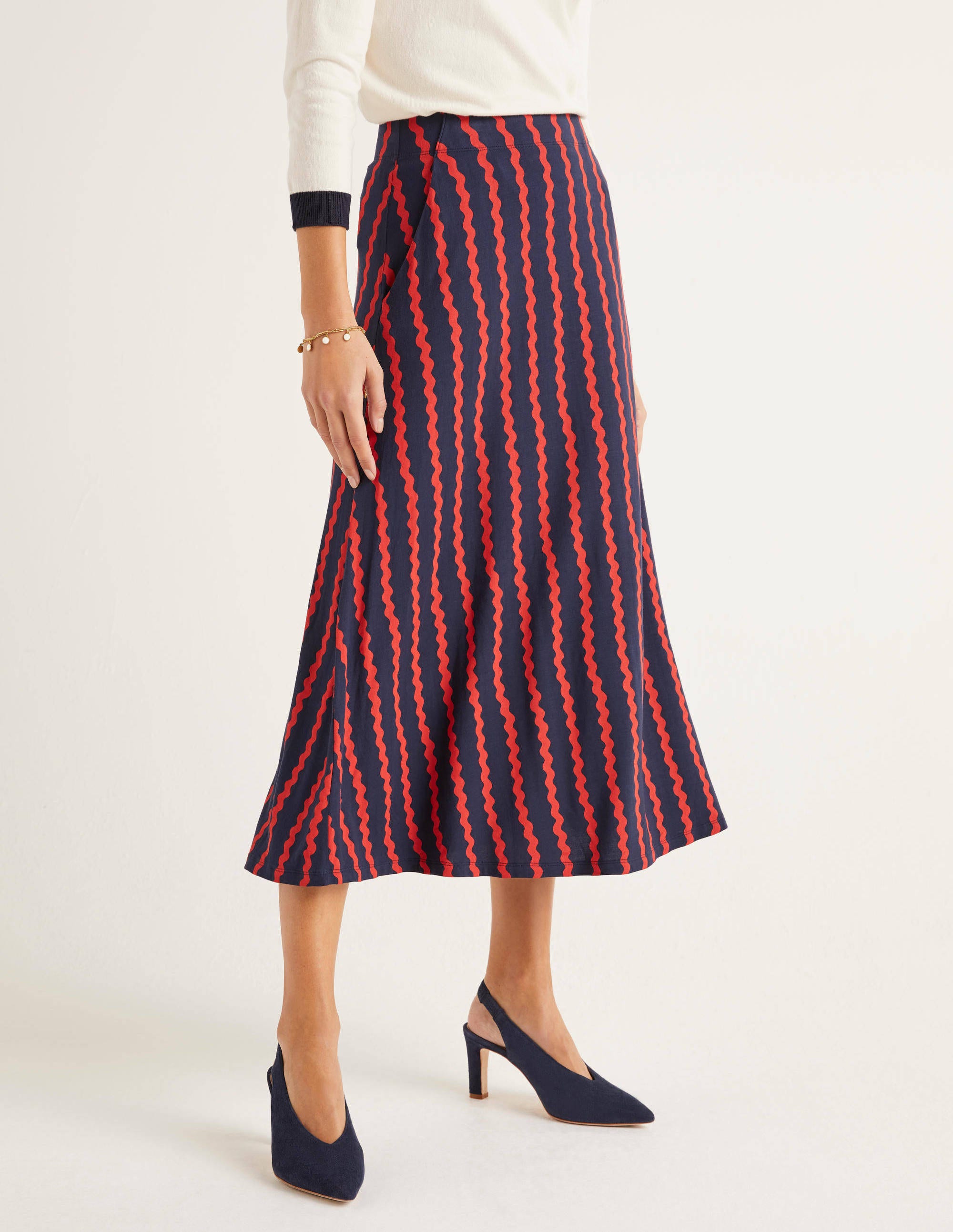boden jersey midi skirt