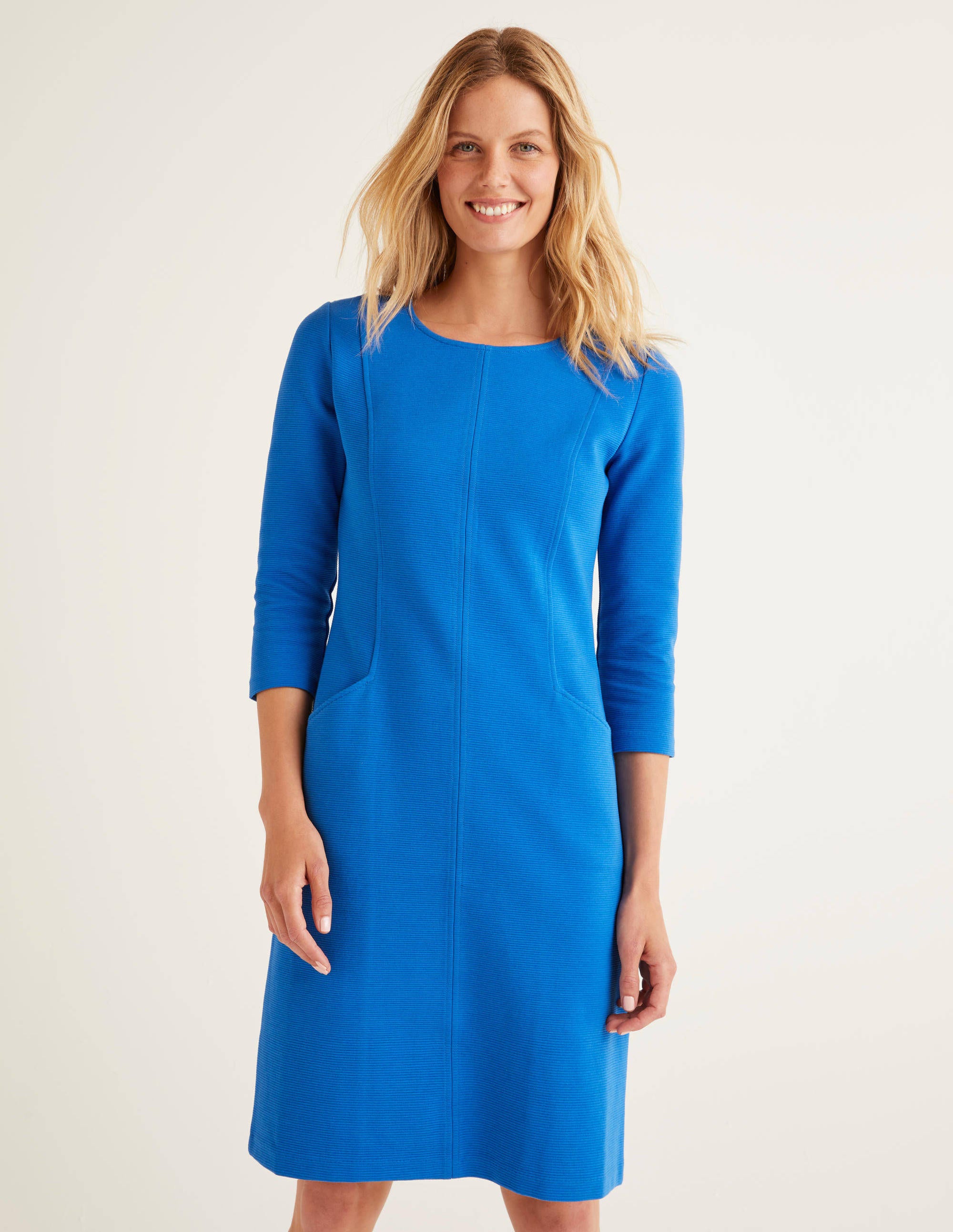 Ellen Ottoman Dress Bold Blue Boden UK