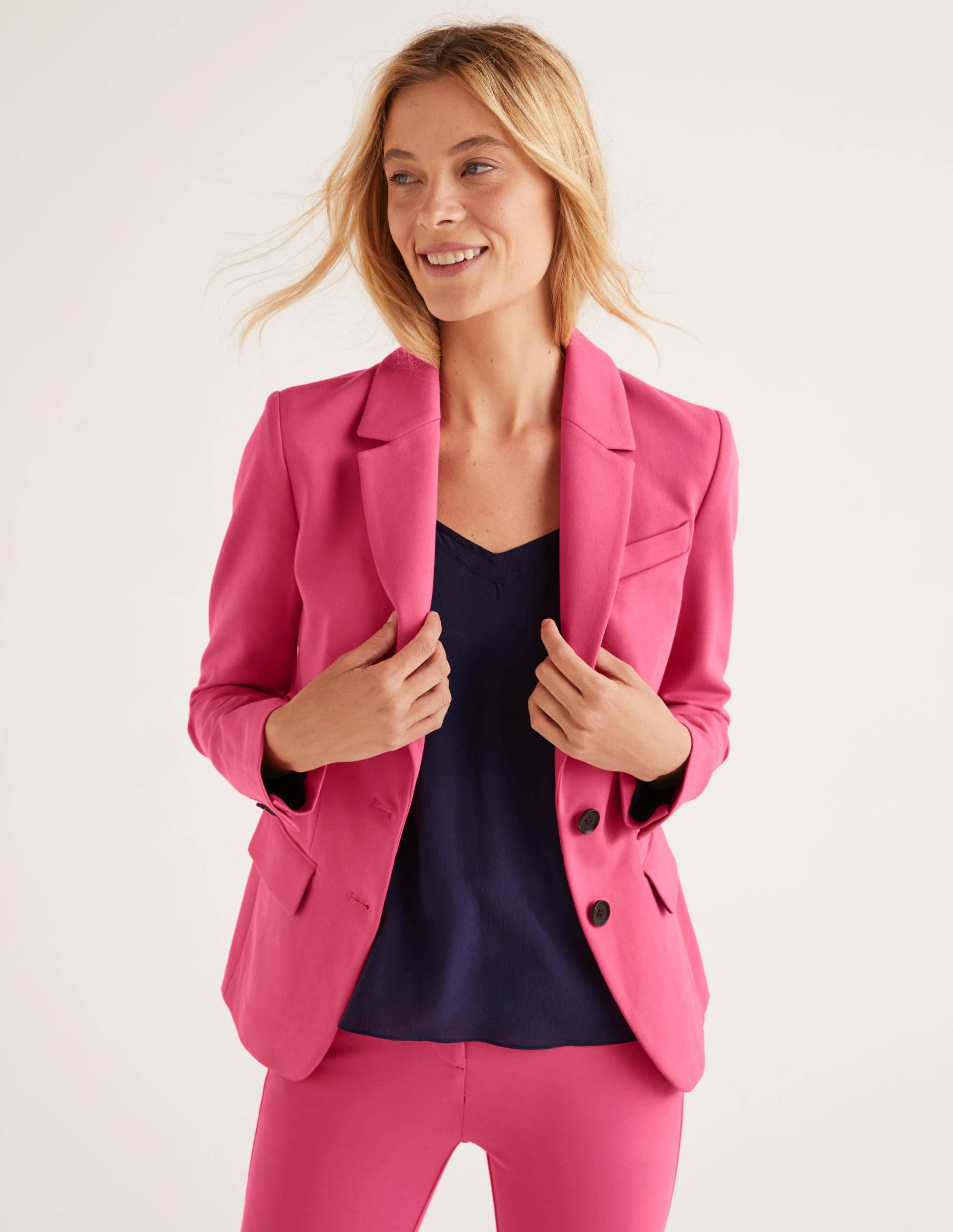 boden pink blazer